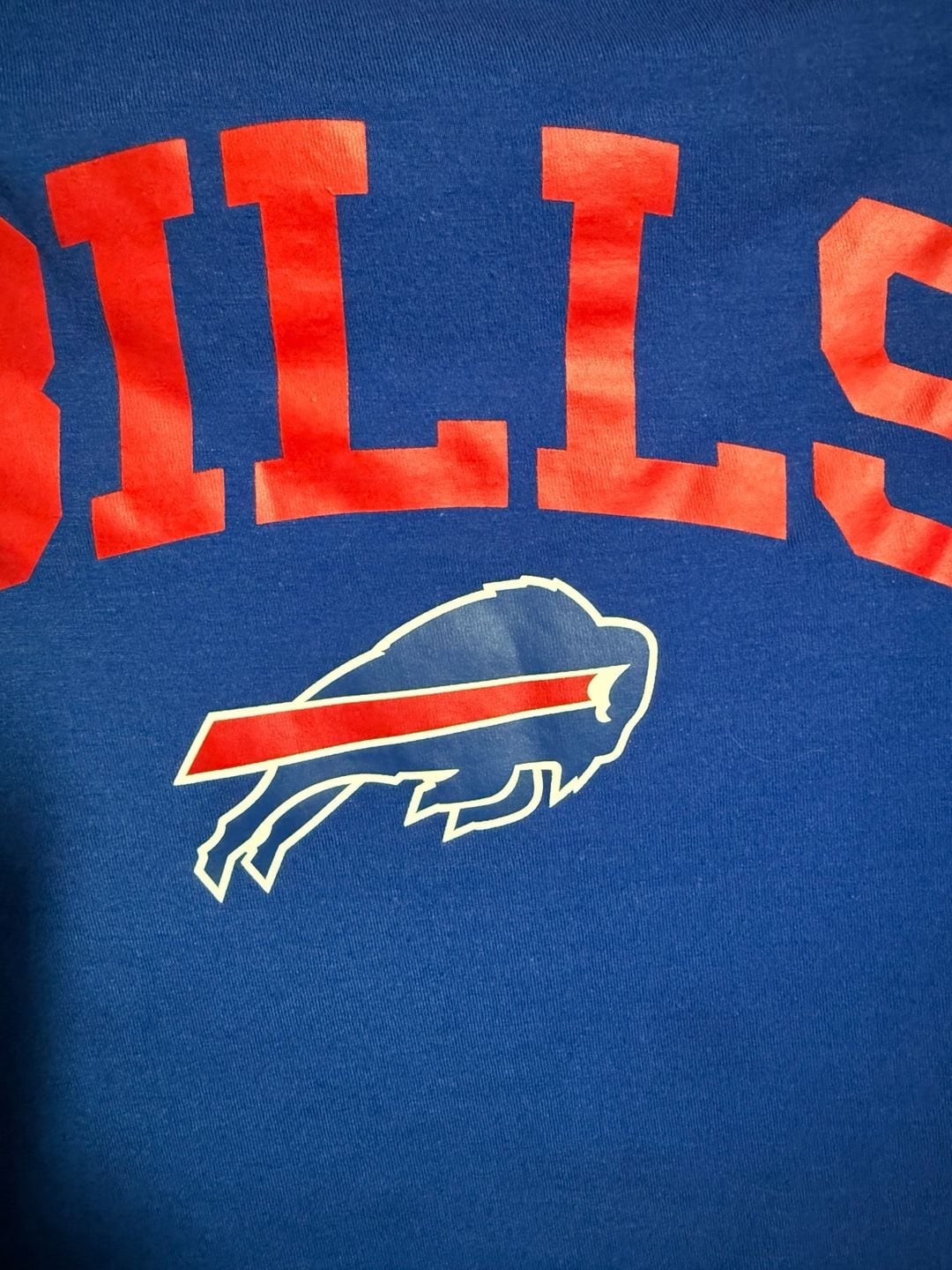 Nike Buffalo Bills 3/4 Sleeve Raglan Fashion Top Royal Blue 3