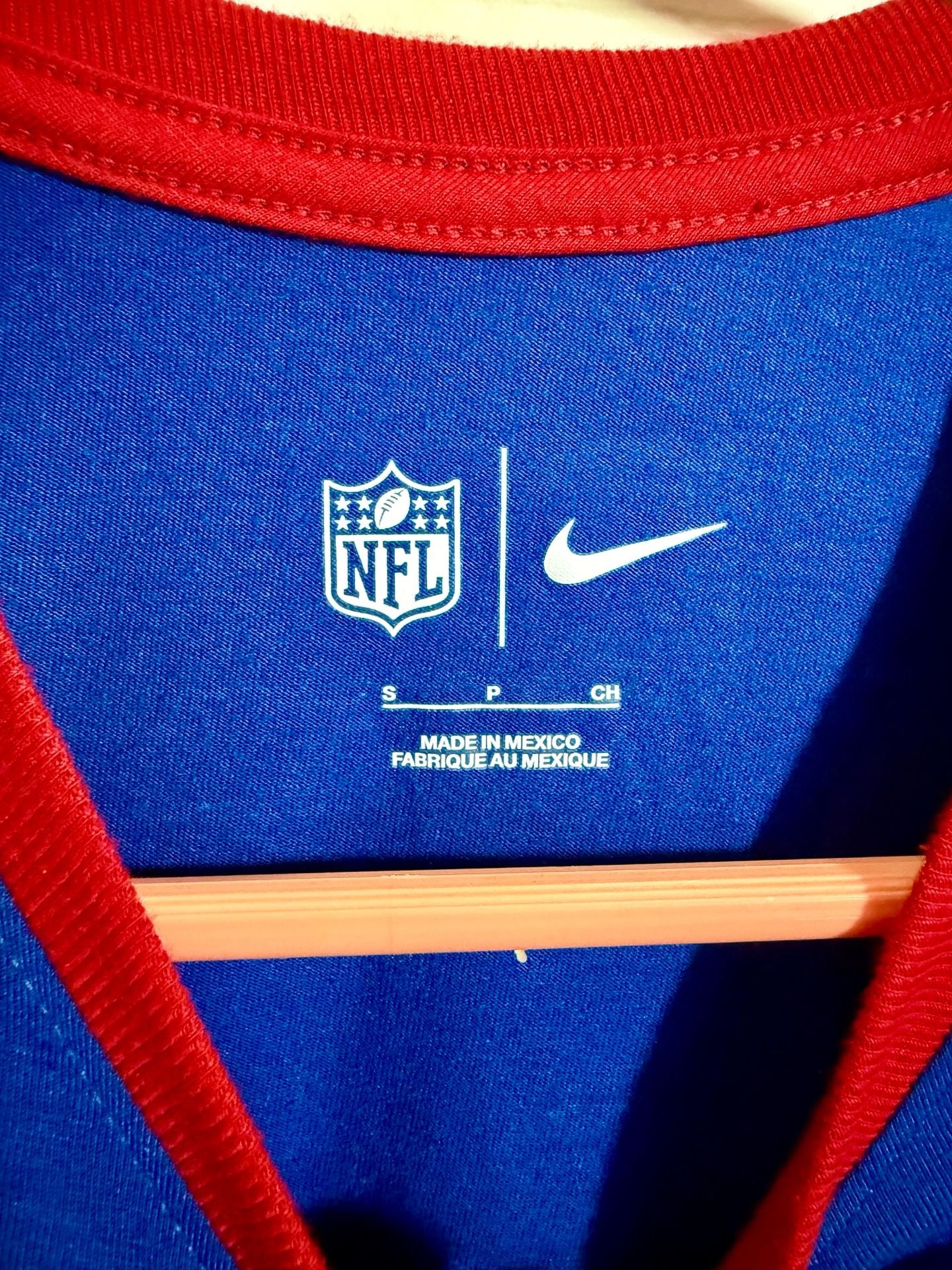 Nike Buffalo Bills 3/4 Sleeve Raglan Fashion Top Royal Blue 5