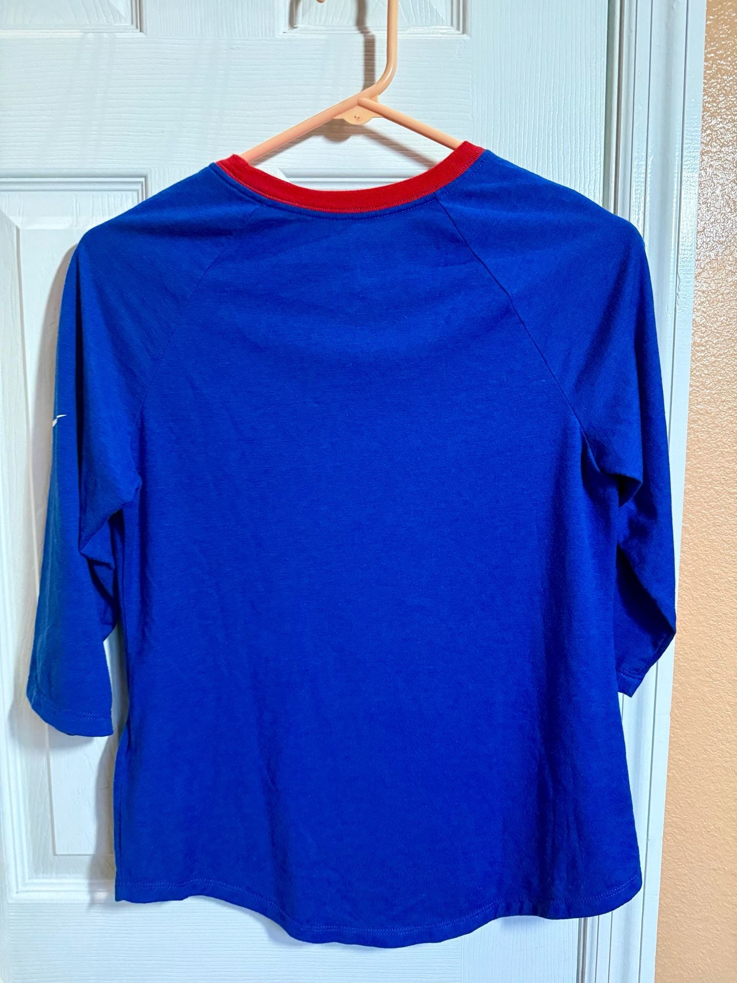 Nike Buffalo Bills 3/4 Sleeve Raglan Fashion Top Royal Blue 7