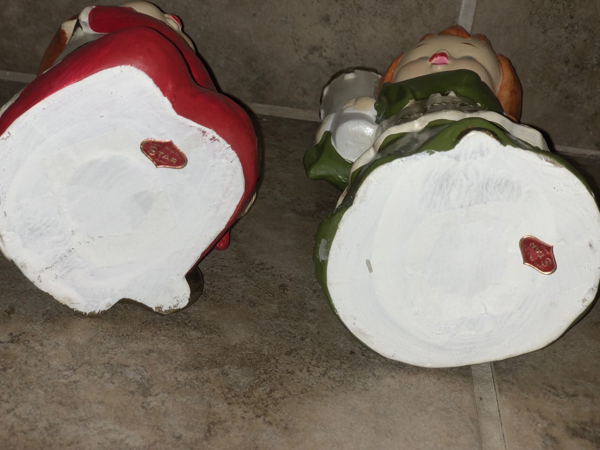 Star Hand Decorated Candle Carolers Vintage Christmas Candle Holders 7