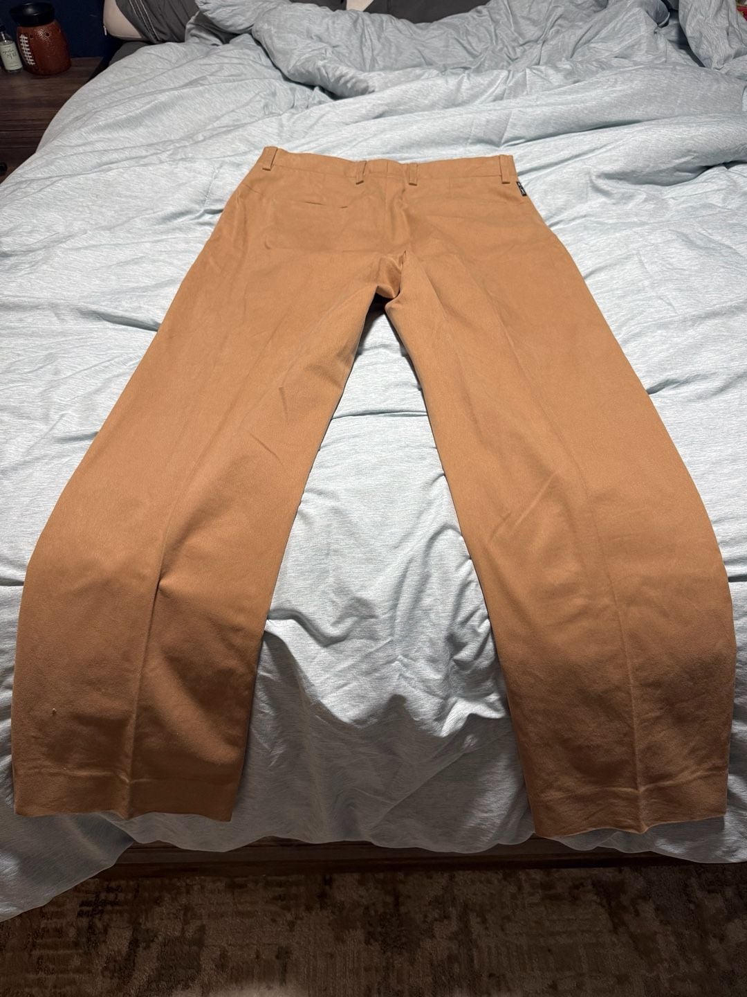 Armani Exchange Pants Size 33 Long Brown Cotton Blend Trouser 6