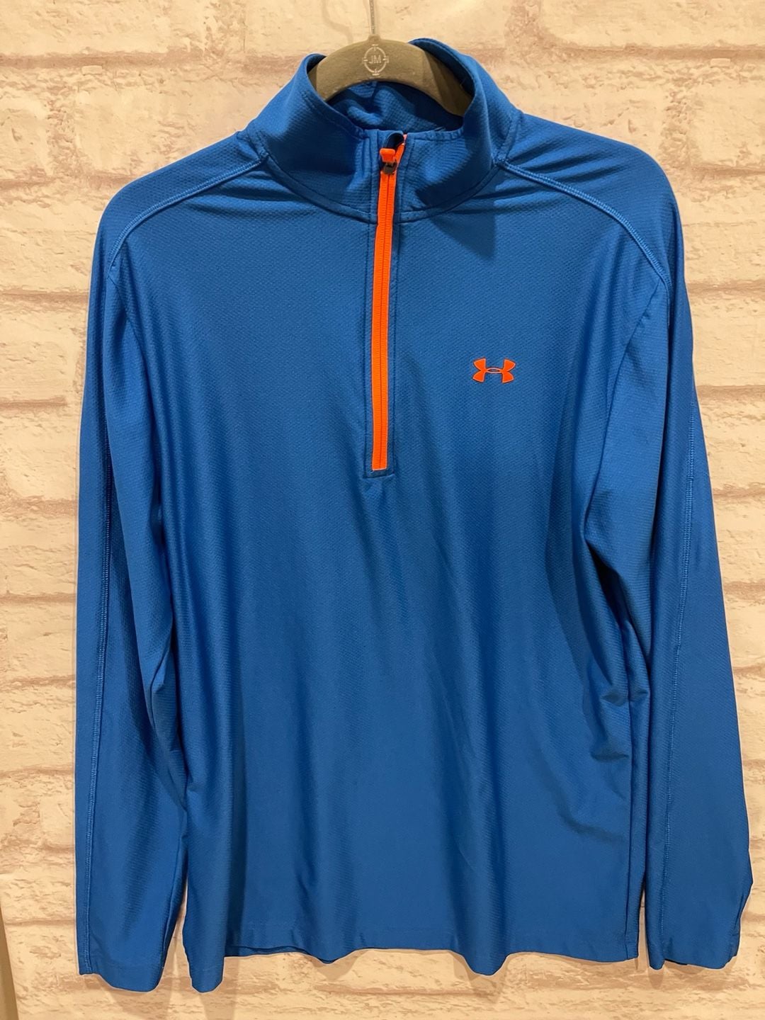 Under Armour Velocity 2.0 Size MD/M Blue Orange 1/4 Zip Pullover 2