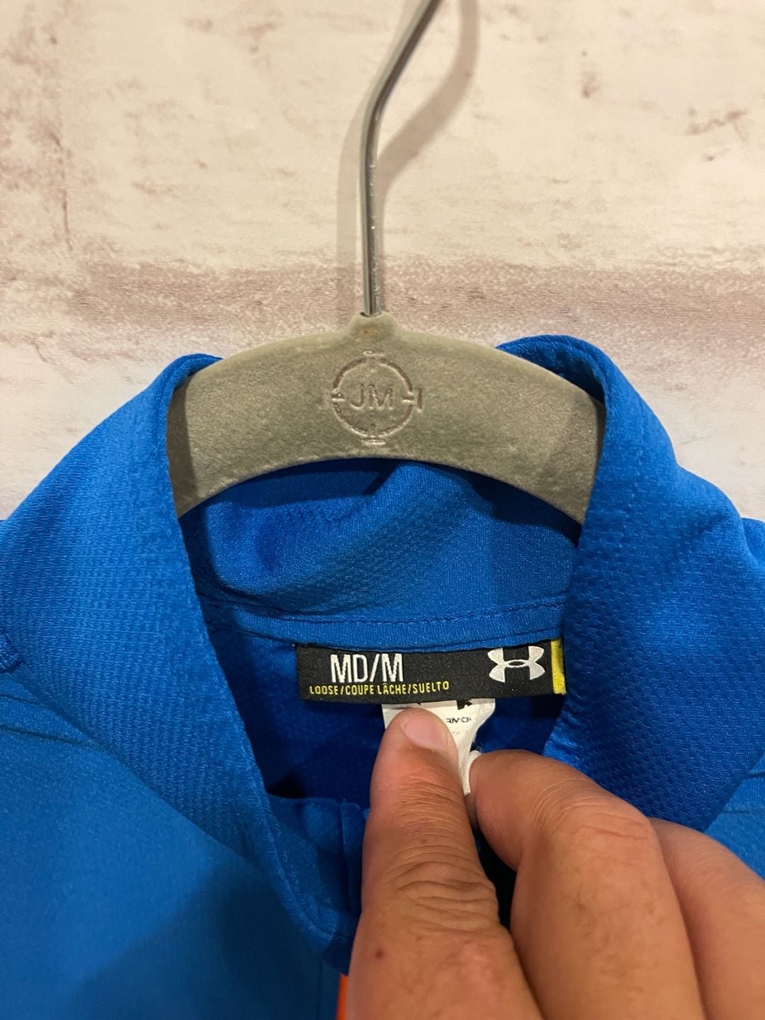 Under Armour Velocity 2.0 Size MD/M Blue Orange 1/4 Zip Pullover 4
