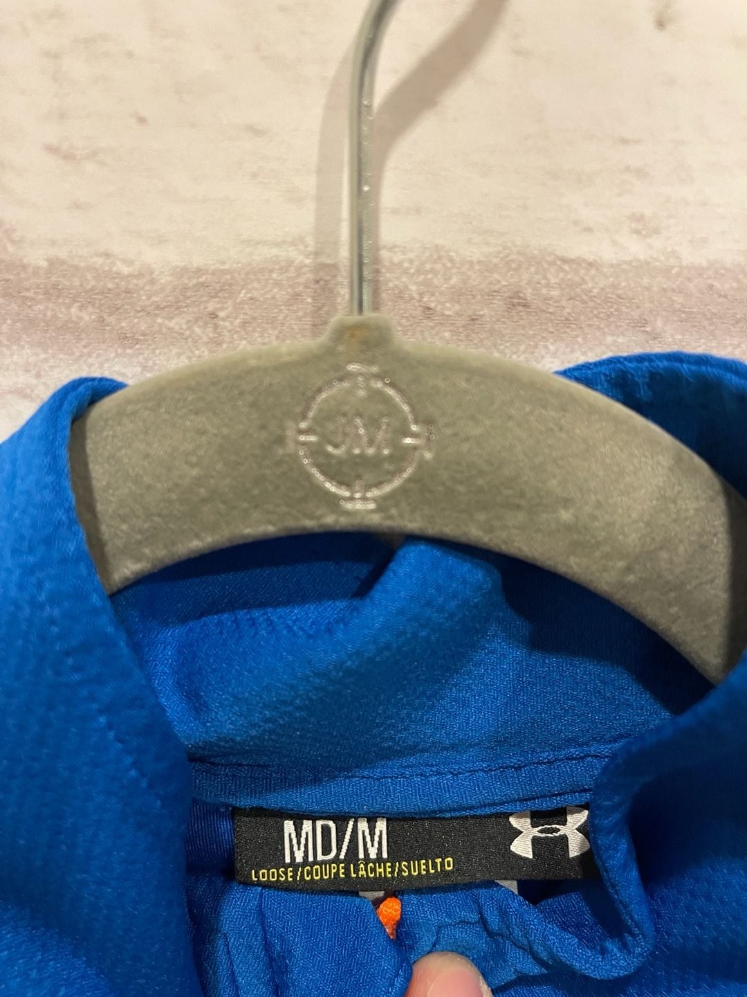 Under Armour Velocity 2.0 Size MD/M Blue Orange 1/4 Zip Pullover 7