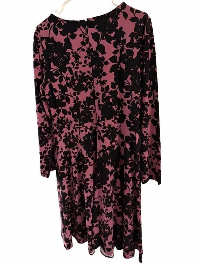 Women's London Times Floral Pleated Fit & Flare Dress 5