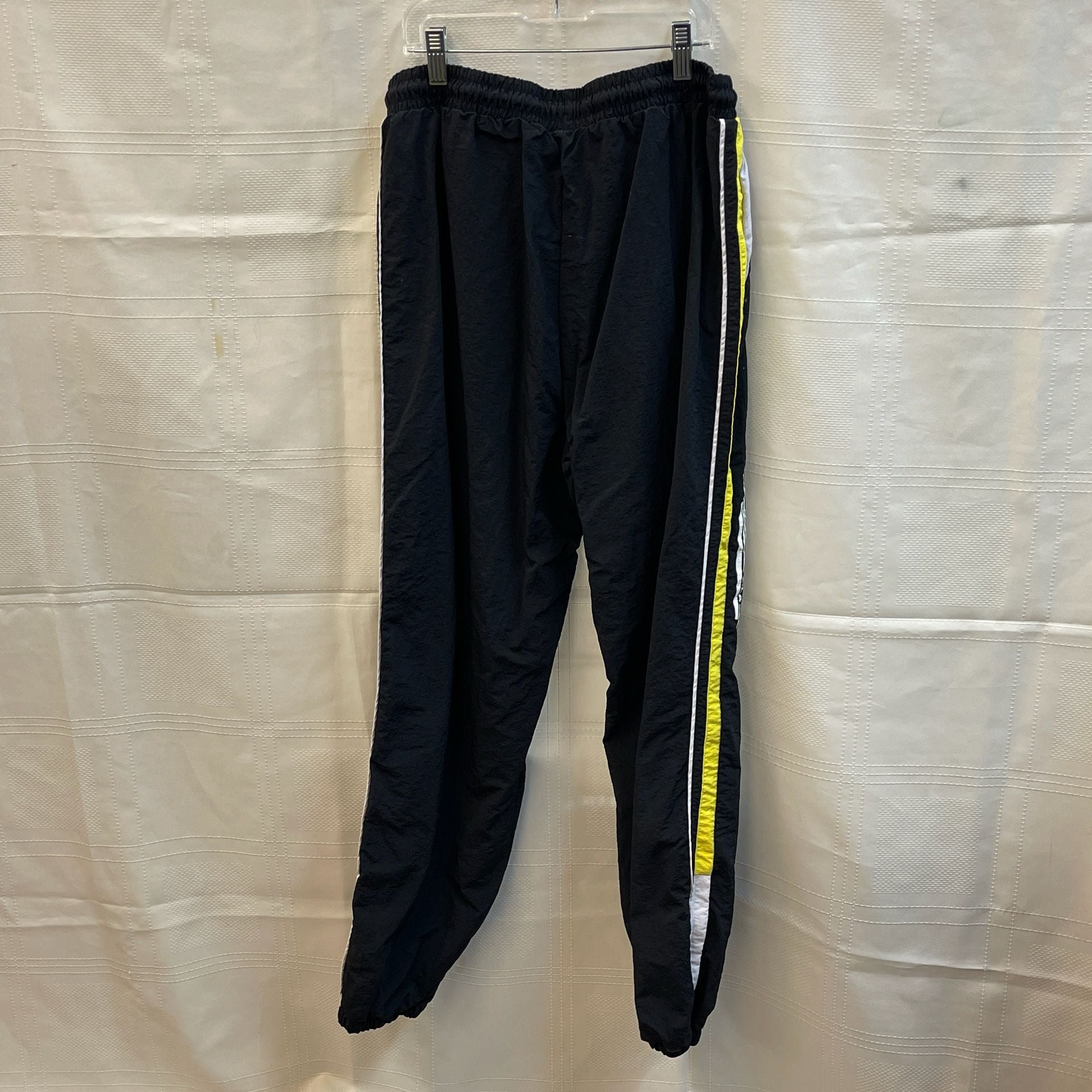 L Large Fila x Vfiles Track Pants Black Yellow Greenhouse 2019 Collab Streetwear Collector 8