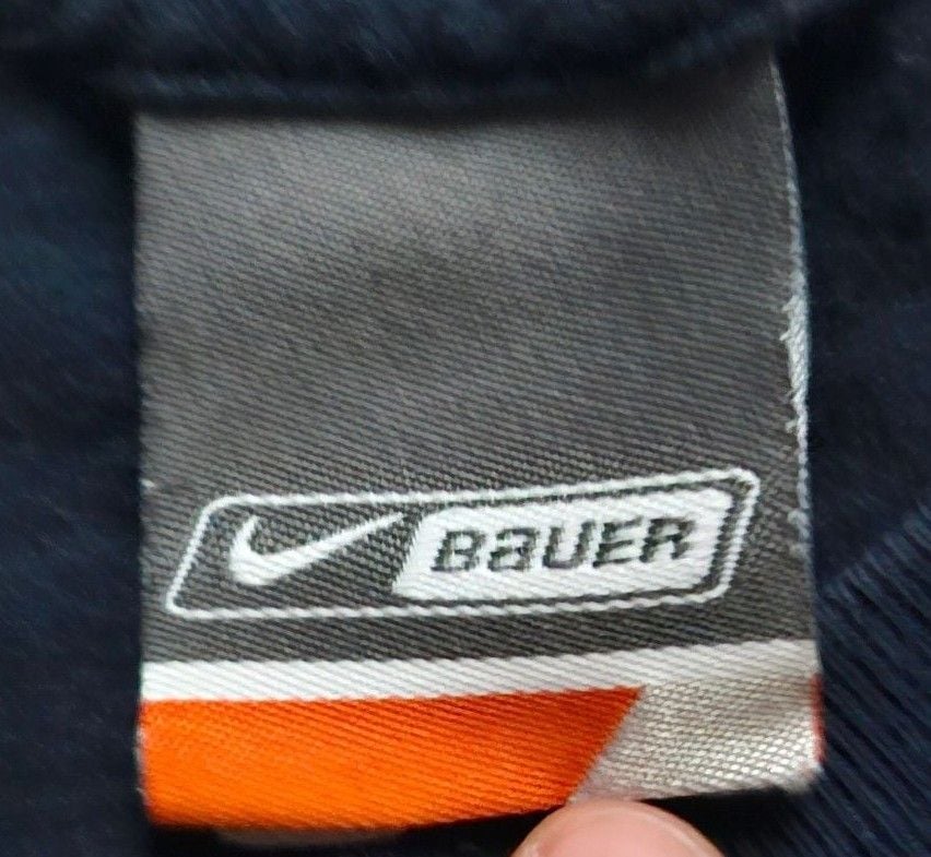Nike Bauer Long Sleeve T-Shirt Size Medium Navy Vintage 4