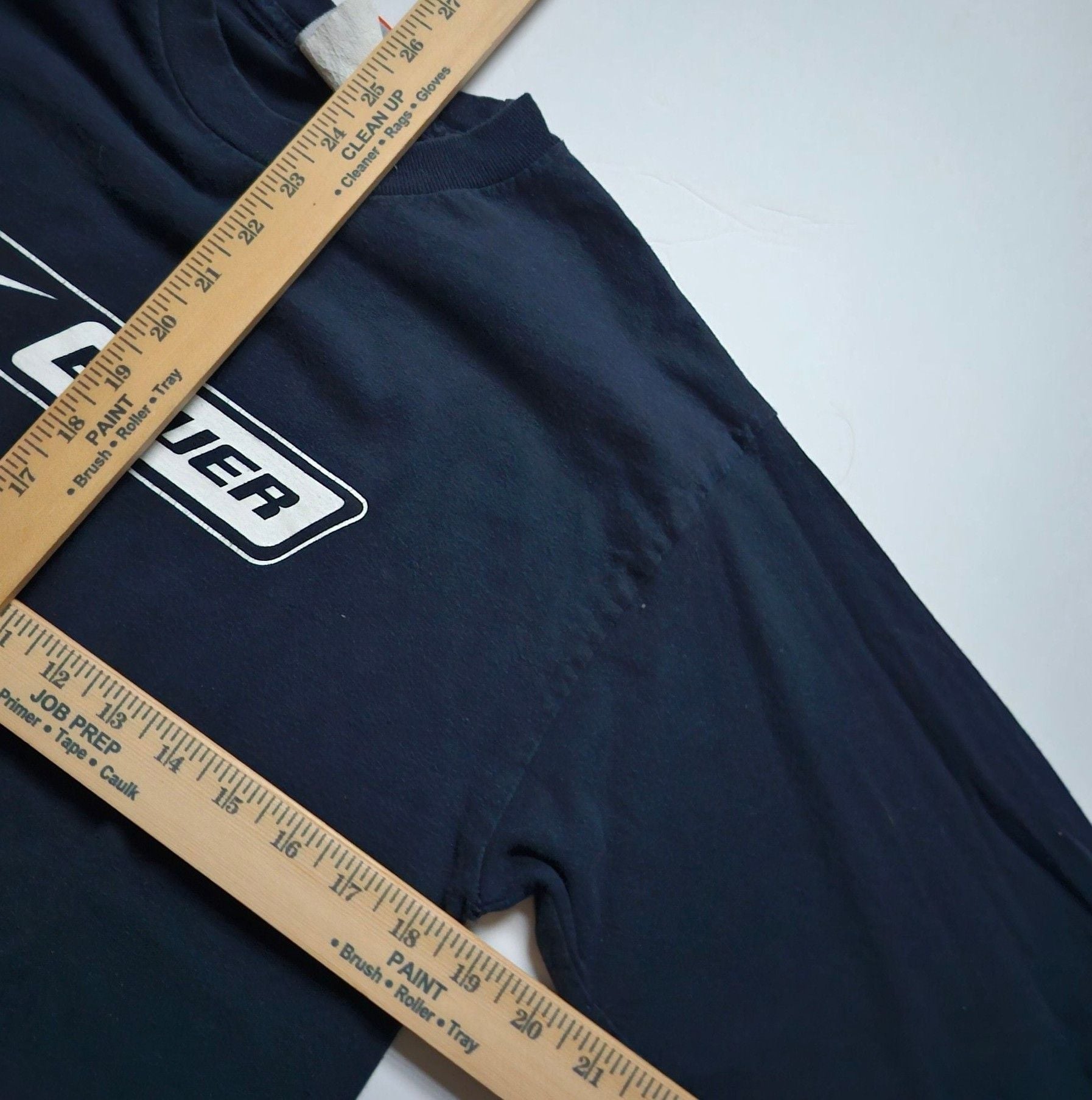 Nike Bauer Long Sleeve T-Shirt Size Medium Navy Vintage 6