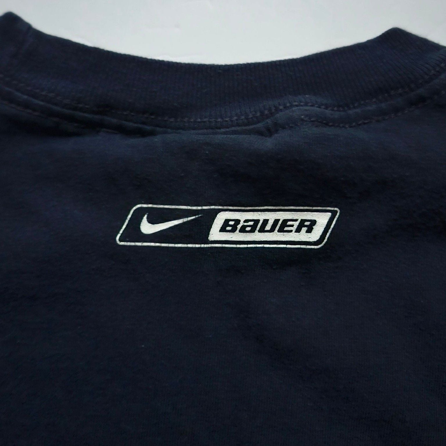 Nike Bauer Long Sleeve T-Shirt Size Medium Navy Vintage 8