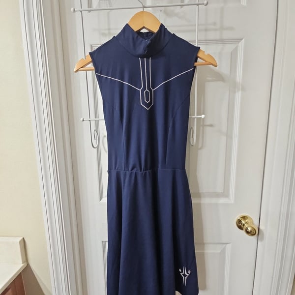 Her Universe Star Wars Ahsoka Tano Dress Size MD Blue Sleeveless
