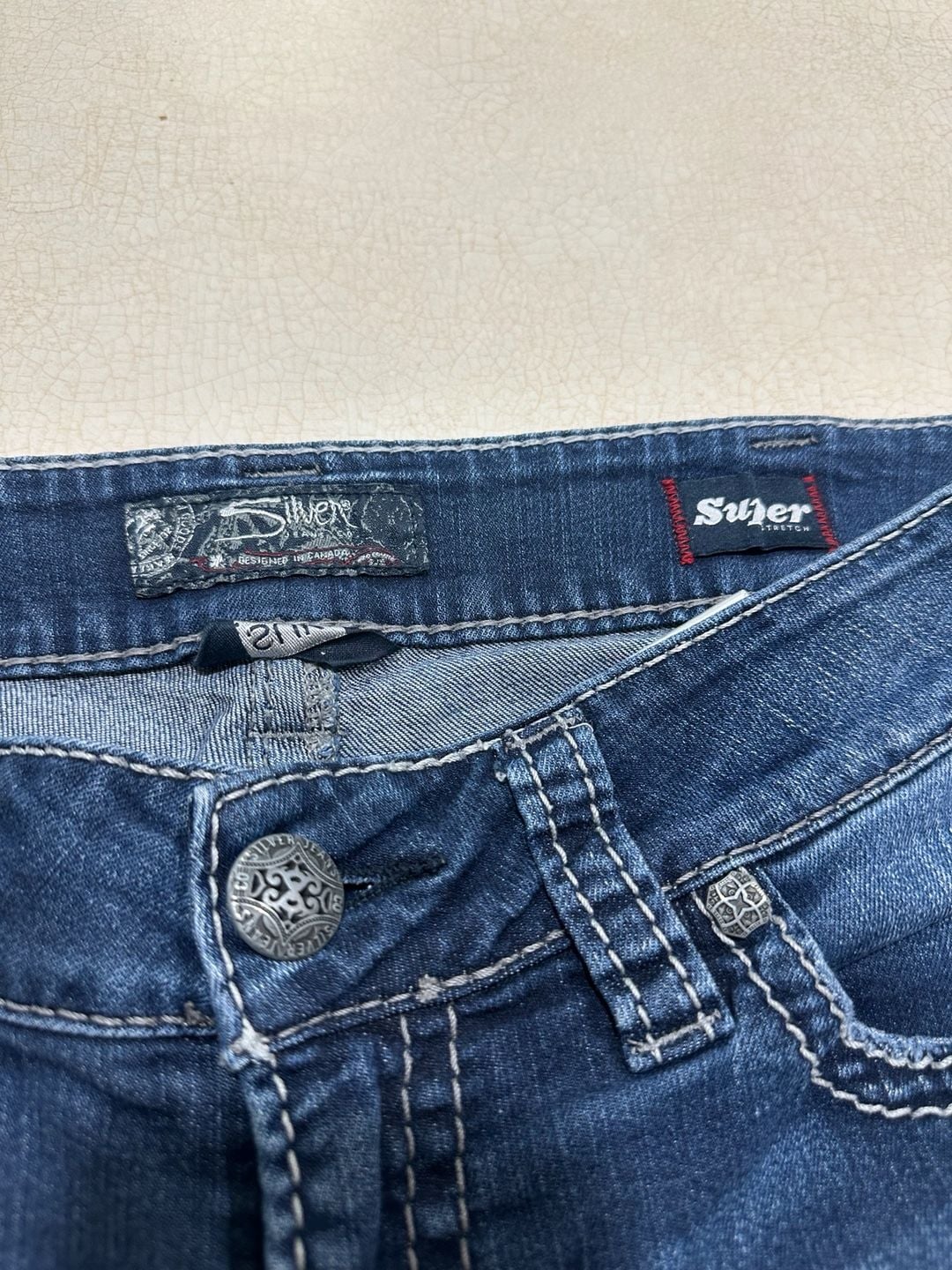 Silver Jeans Co Suki Slim Boot Jeans W31 L33 Curvy Stretch Blue Denim 6