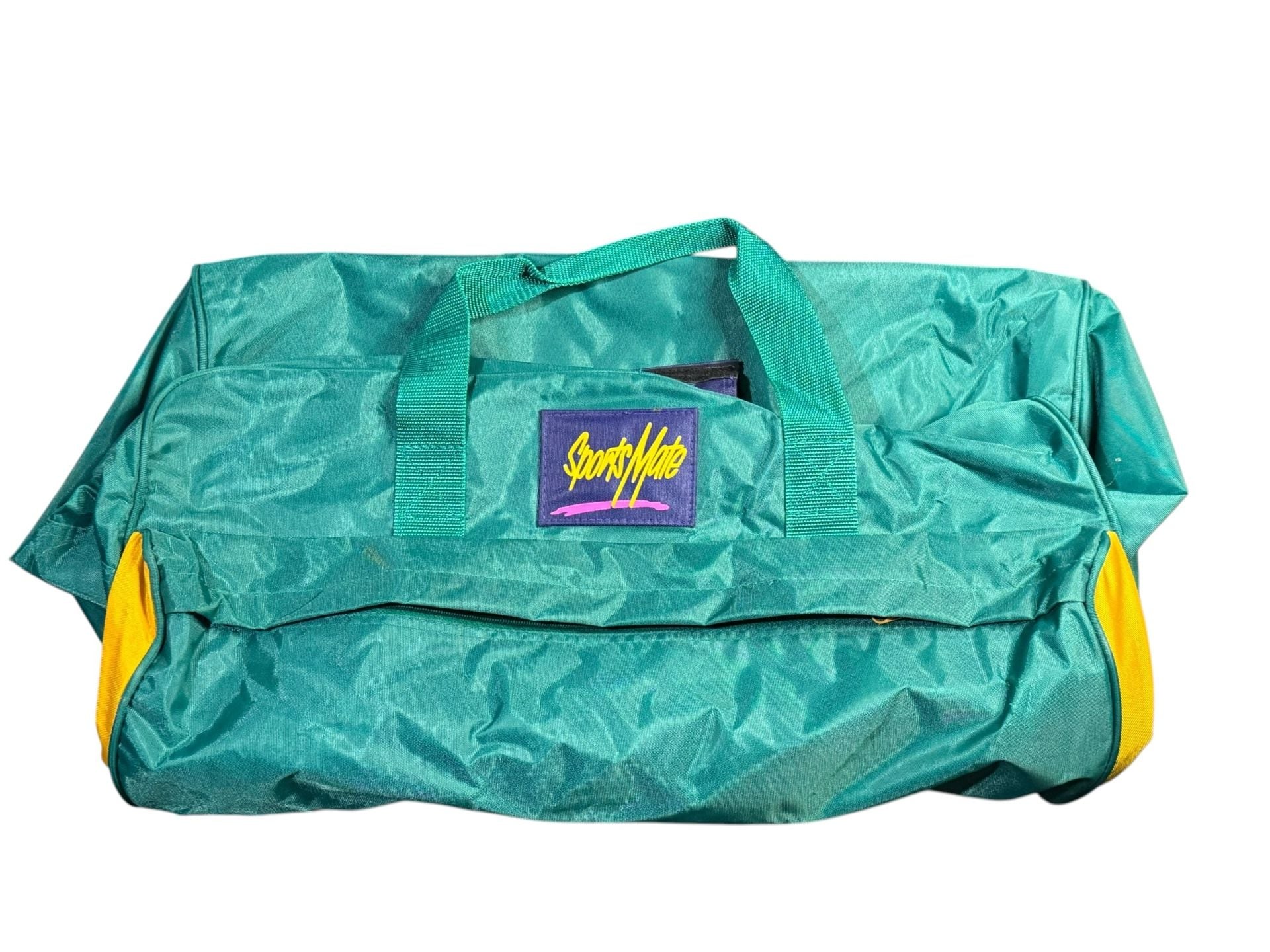 Sports Mate Regular Sports Bag Teal Purple Vintage Duffel Bag 2