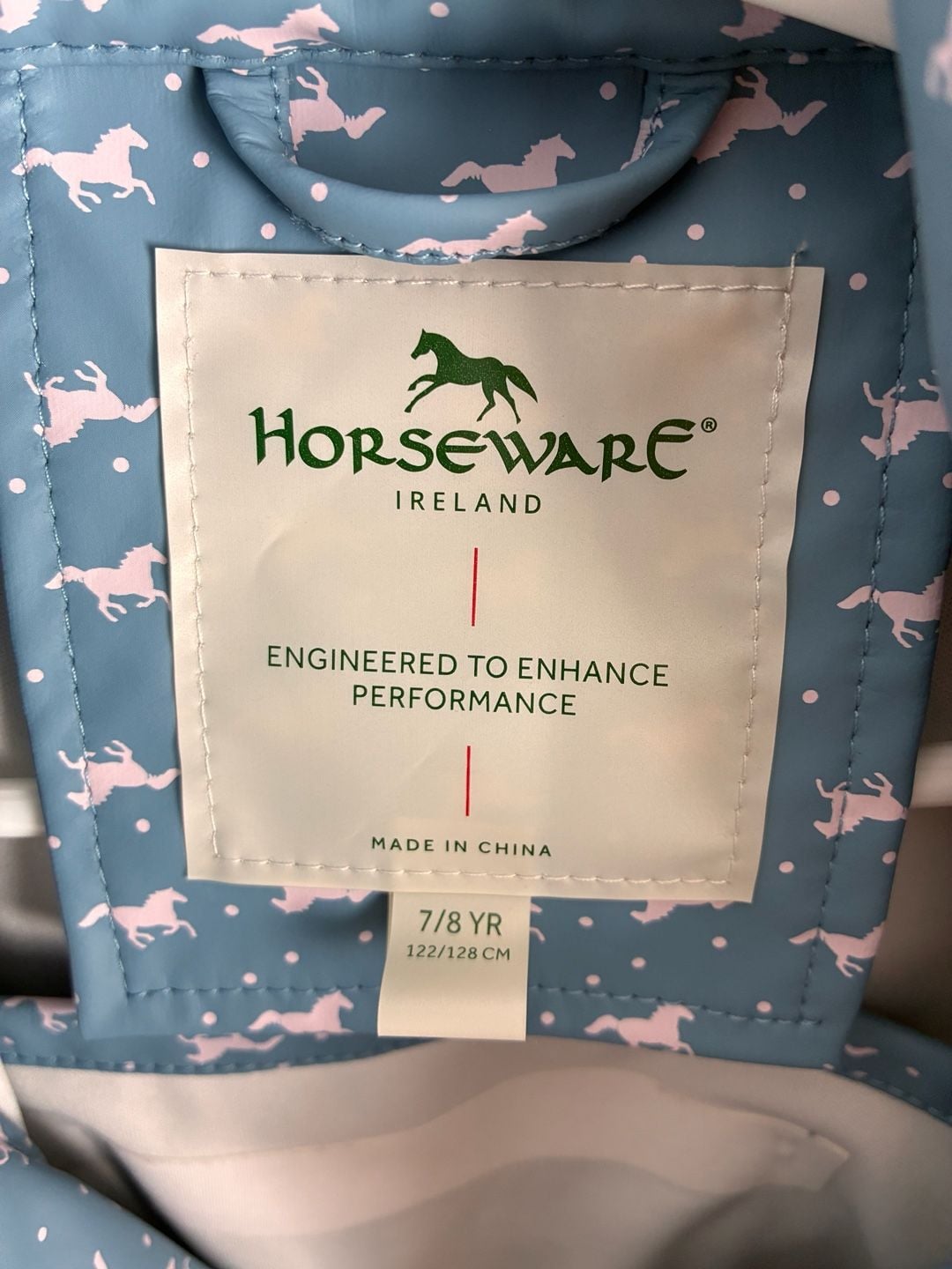 Horseware Rain Jacket Size 7/8 Yr 4