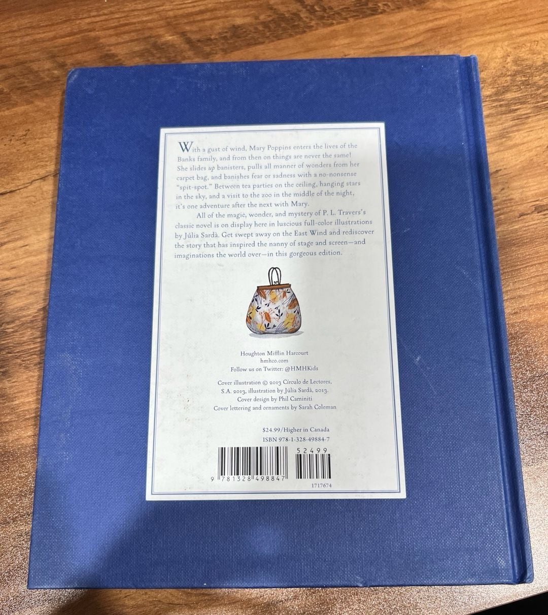 Houghton Mifflin Harcourt Mary Poppins Illustrated Gift Edition Hardcover Book 2