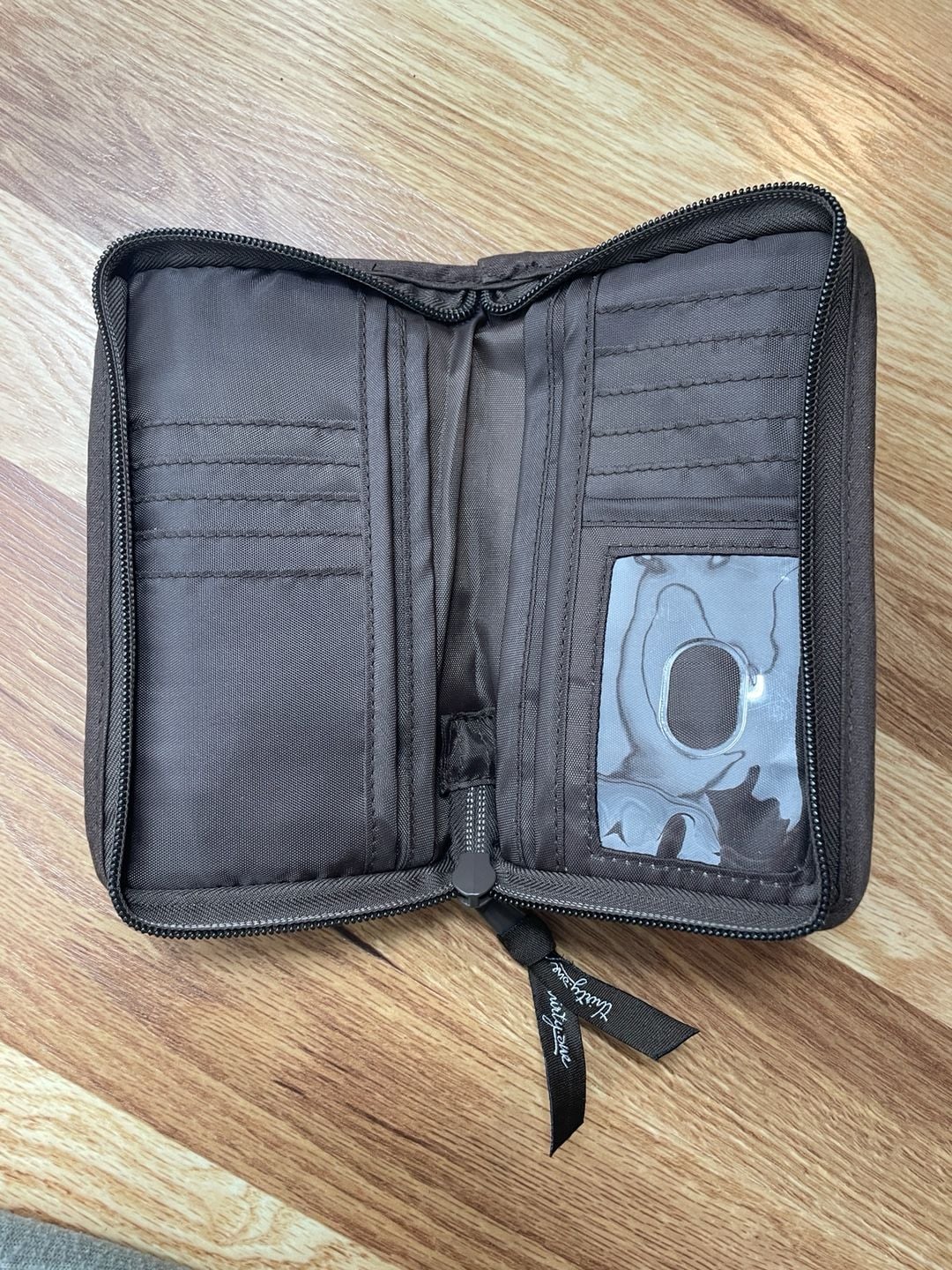 Thirty-One Quilted Butterfly Print Zip Around Wallet 3