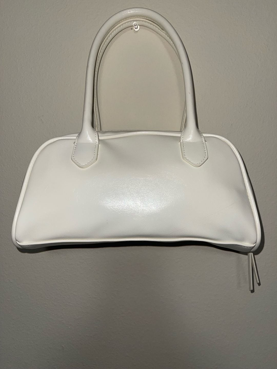 Madden NYC East West Bowler Bag White Heart Charm 3