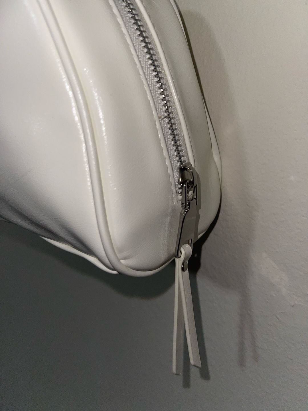 Madden NYC East West Bowler Bag White Heart Charm 5