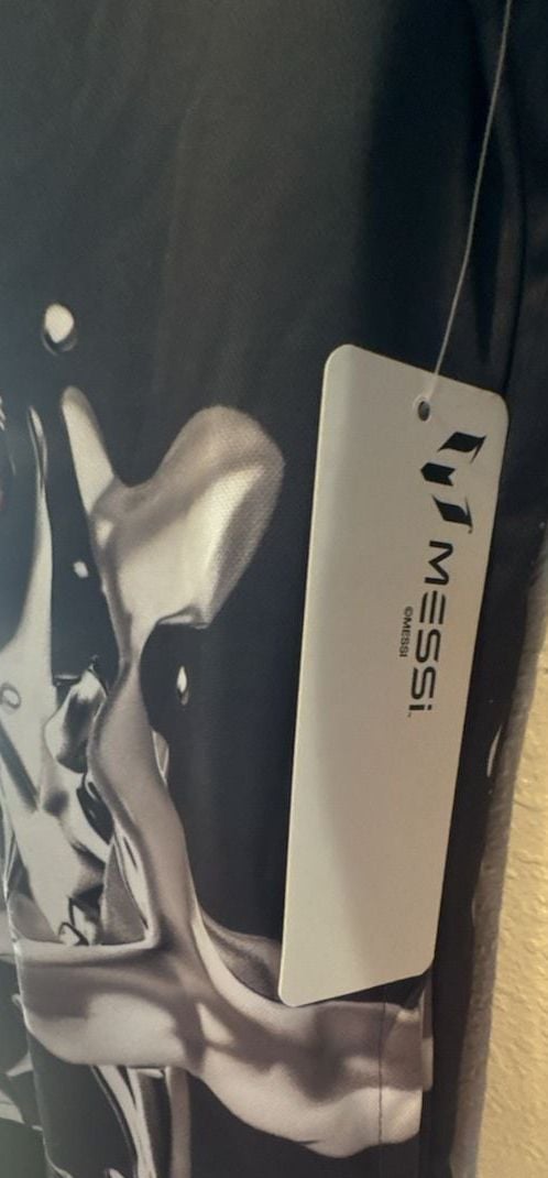 Messi Sublimated Hooded Sweatshirt Size XL 14/16 Black Soccer 3