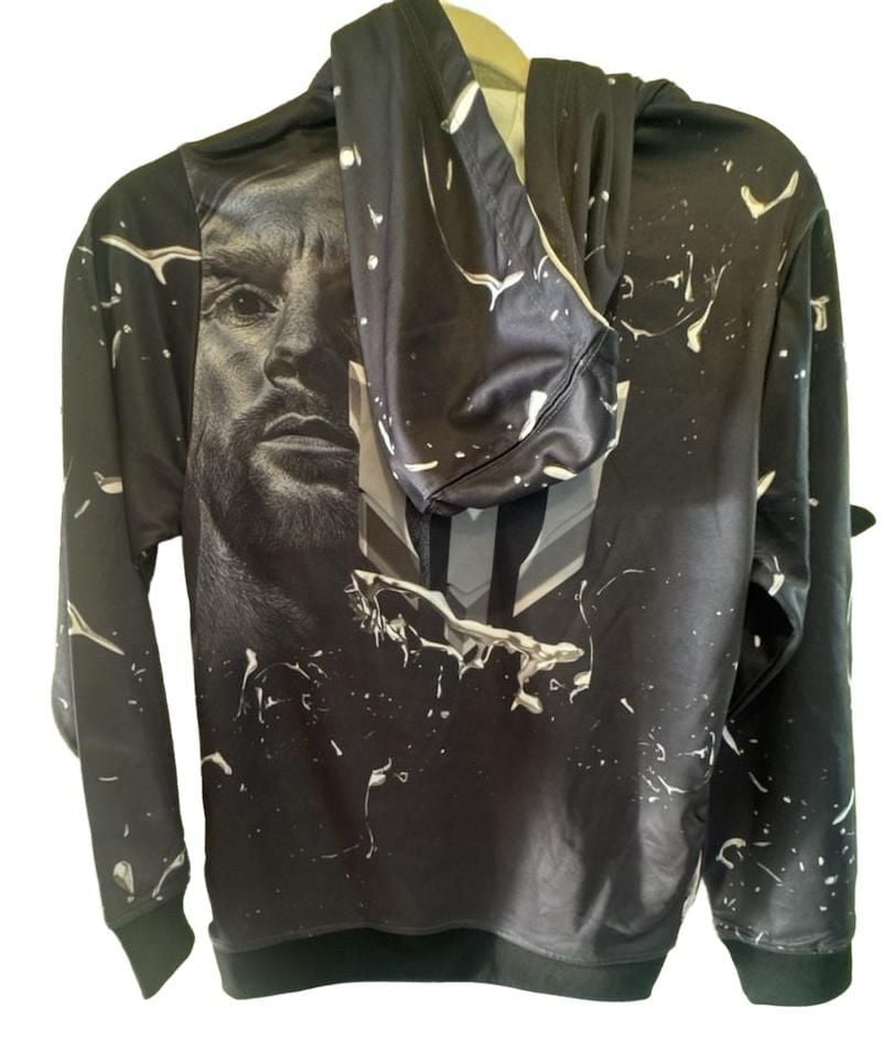 Messi Sublimated Hooded Sweatshirt Size XL 14/16 Black Soccer 6