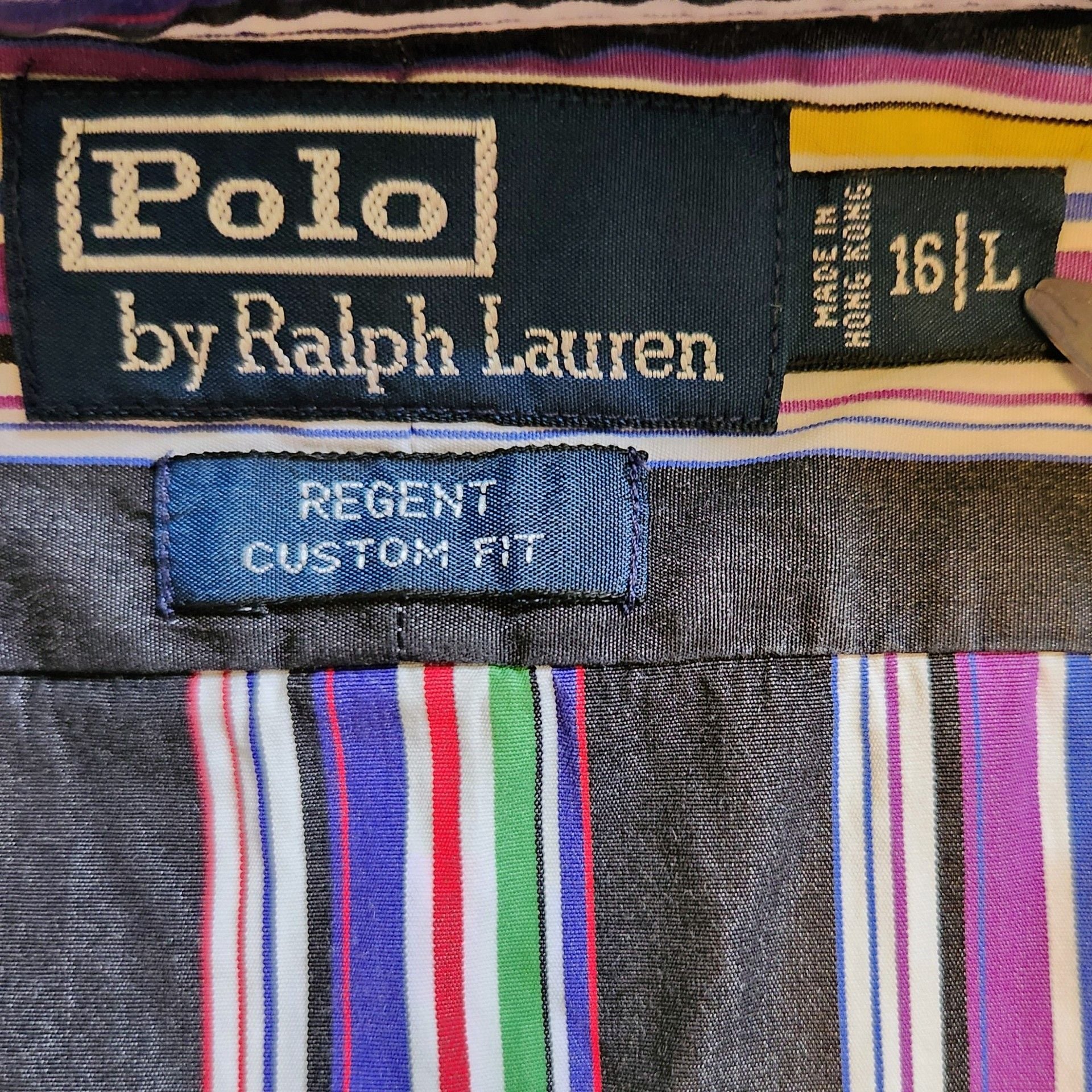 Polo Ralph Lauren Regent Striped Shirt Size 16/L Multicolor Long Sleeve 4