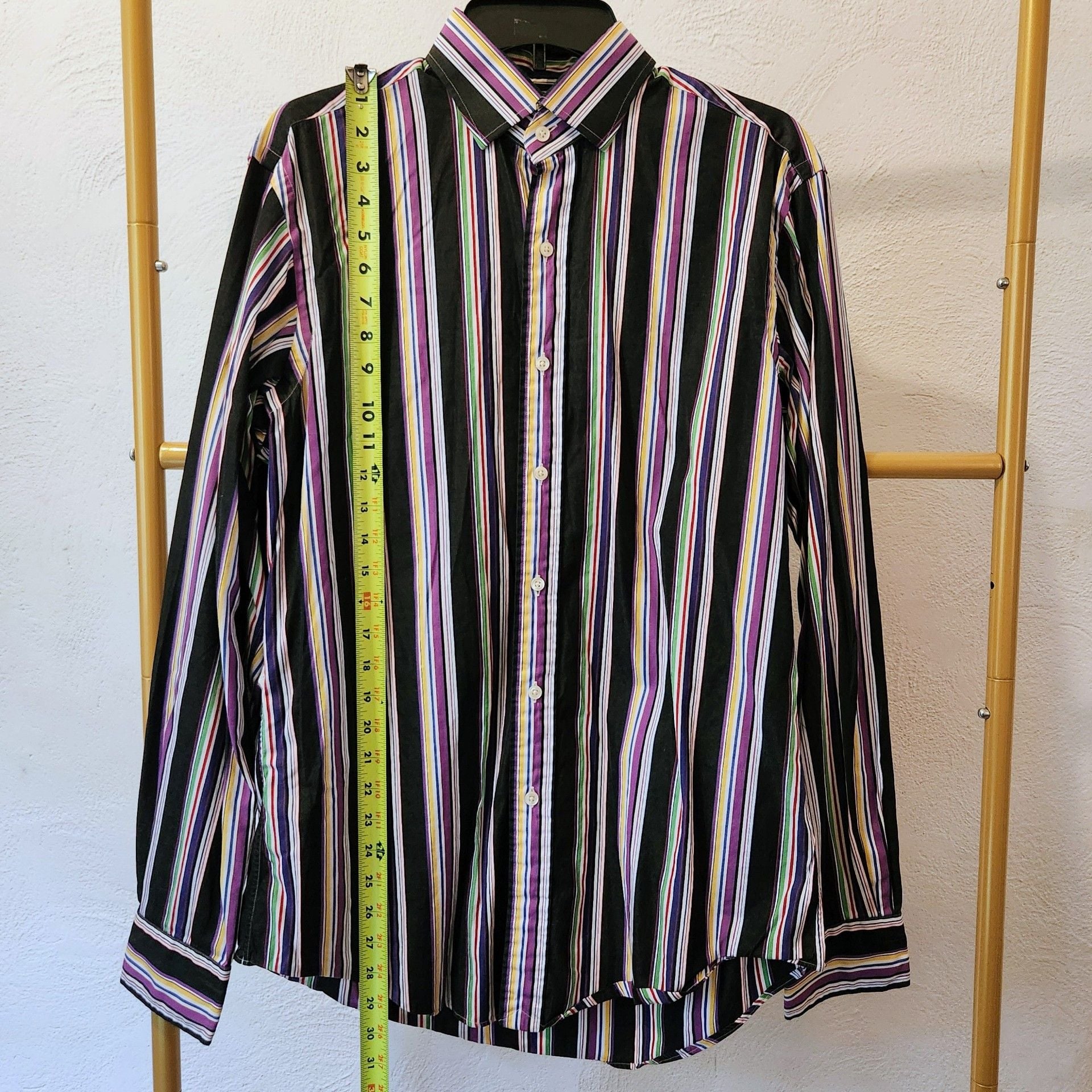 Polo Ralph Lauren Regent Striped Shirt Size 16/L Multicolor Long Sleeve 5