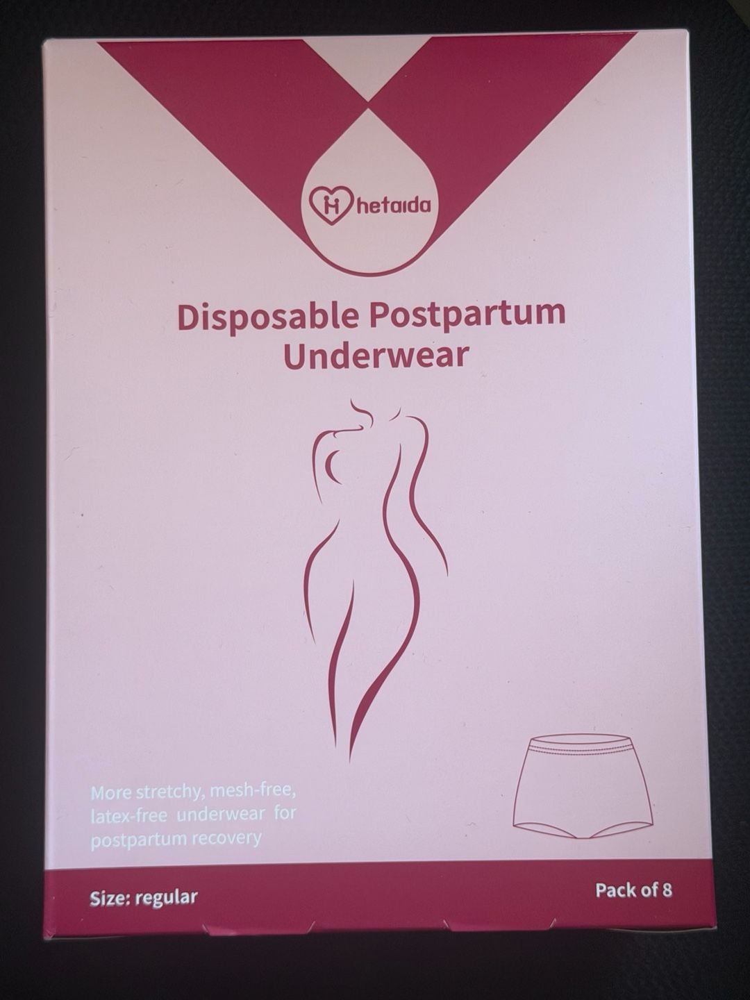 Hetaida Disposable Postpartum Underwear Size Regular Pack of 8 1