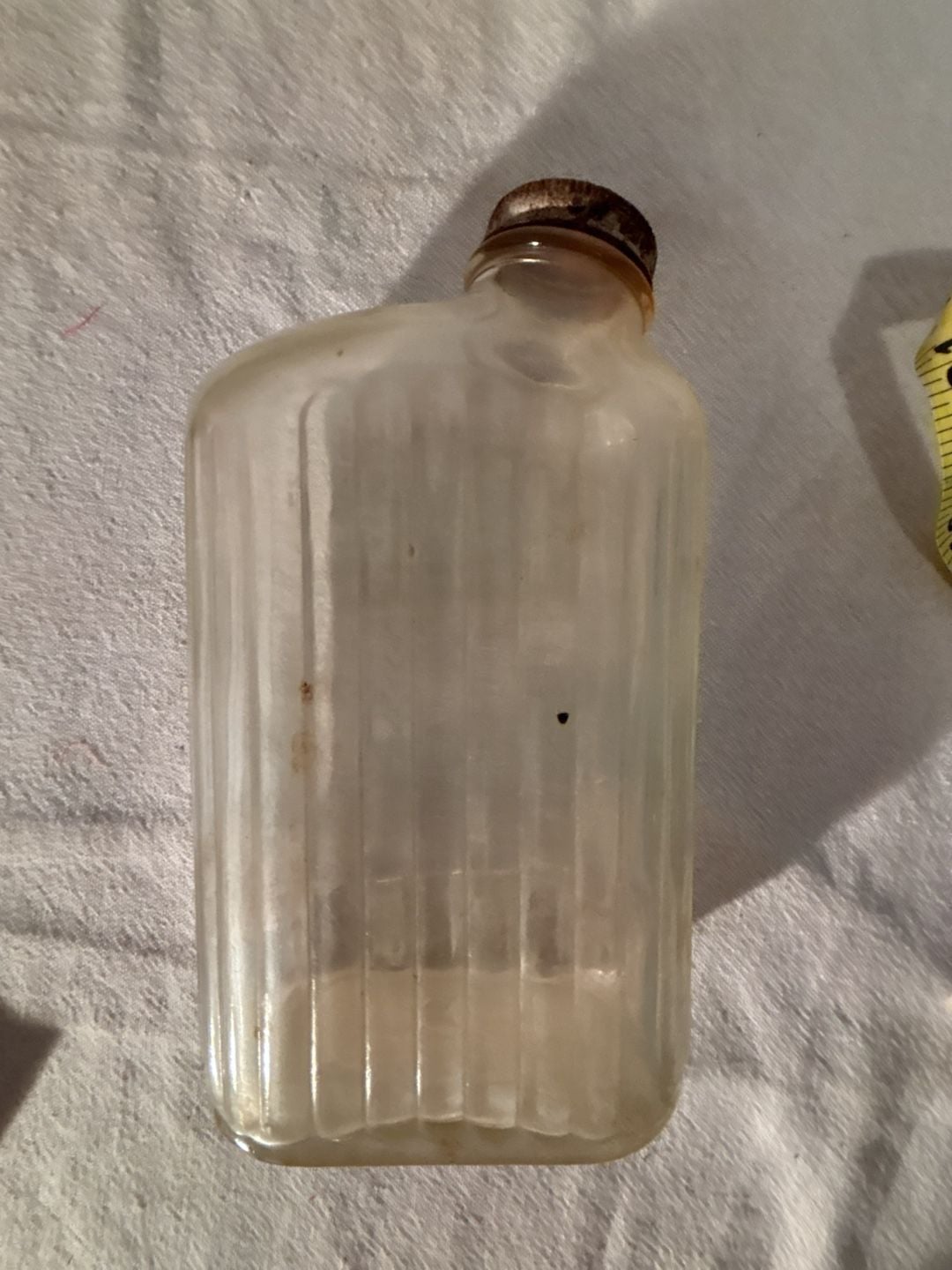 Anchor Hocking Vintage Ribbed Glass Refrigerator Bottle with Cap 4