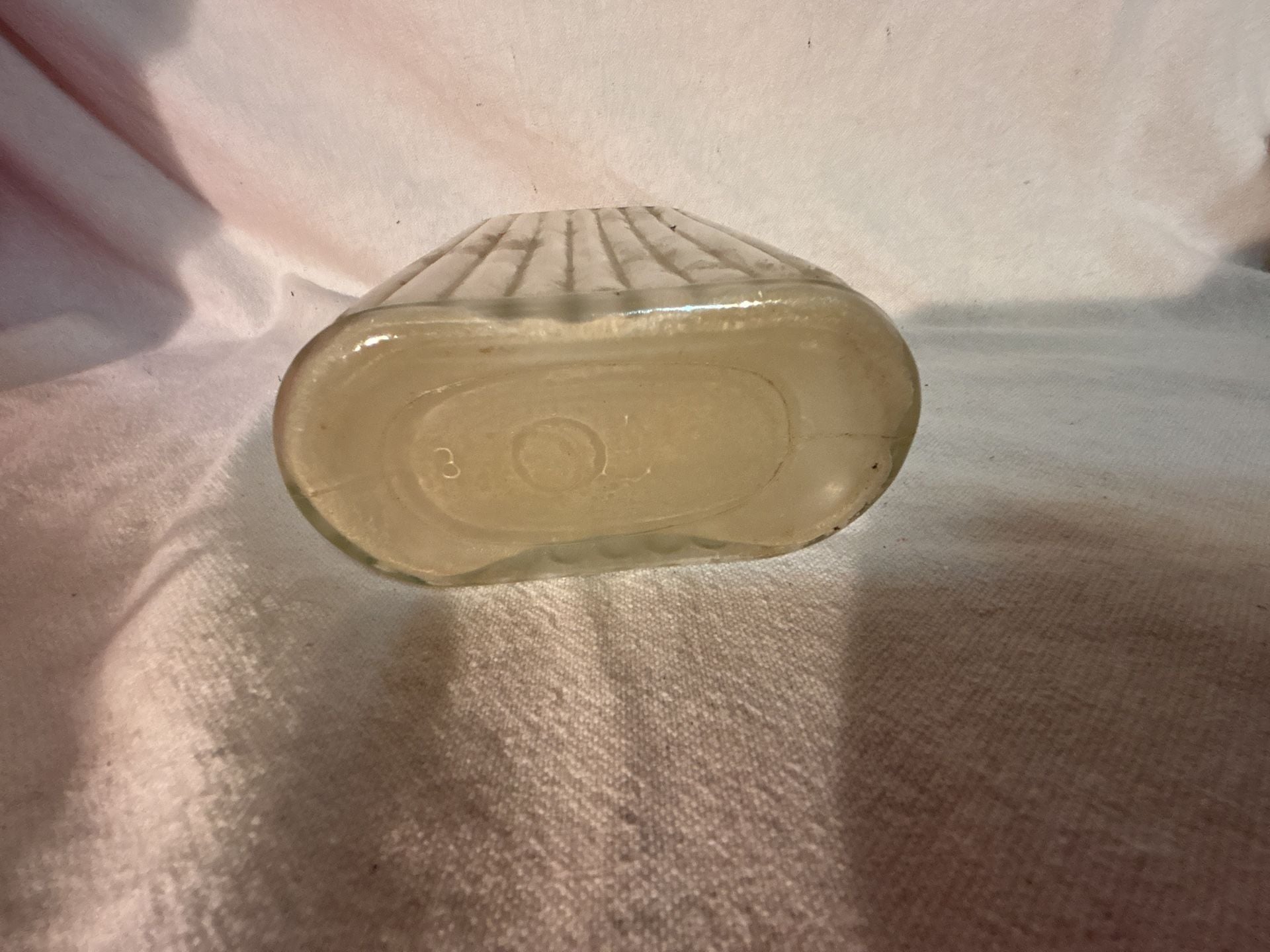 Anchor Hocking Vintage Ribbed Glass Refrigerator Bottle with Cap 6