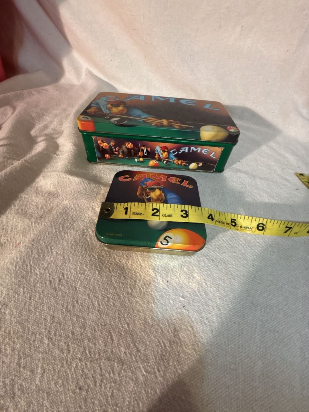 Camel Joe Cool Pool Billiards Vintage Metal Tin 4