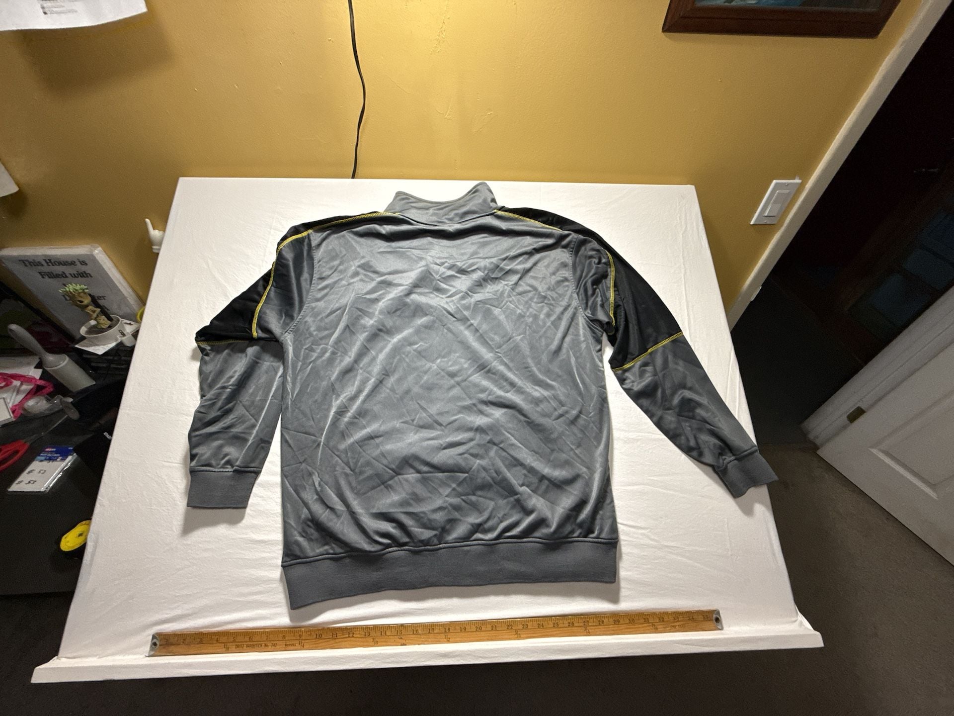 NFL Team Apparel Pittsburgh Steelers Track Jacket Size 2XL Grey Full Zip 7
