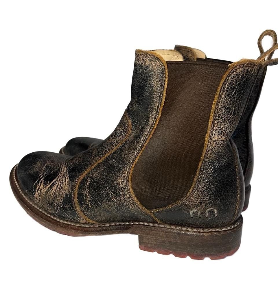 Bed Stu Nandi Size 6.5 Black Distressed Leather Chelsea Boots 5