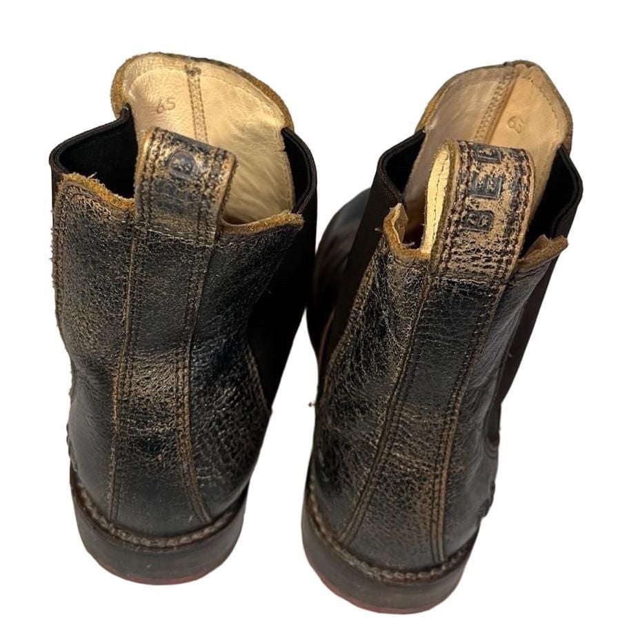 Bed Stu Nandi Size 6.5 Black Distressed Leather Chelsea Boots 6