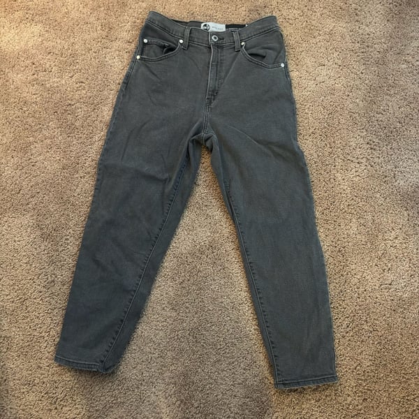 Levi's SilverTab Mom Jean Size 29 Dark Gray Denim