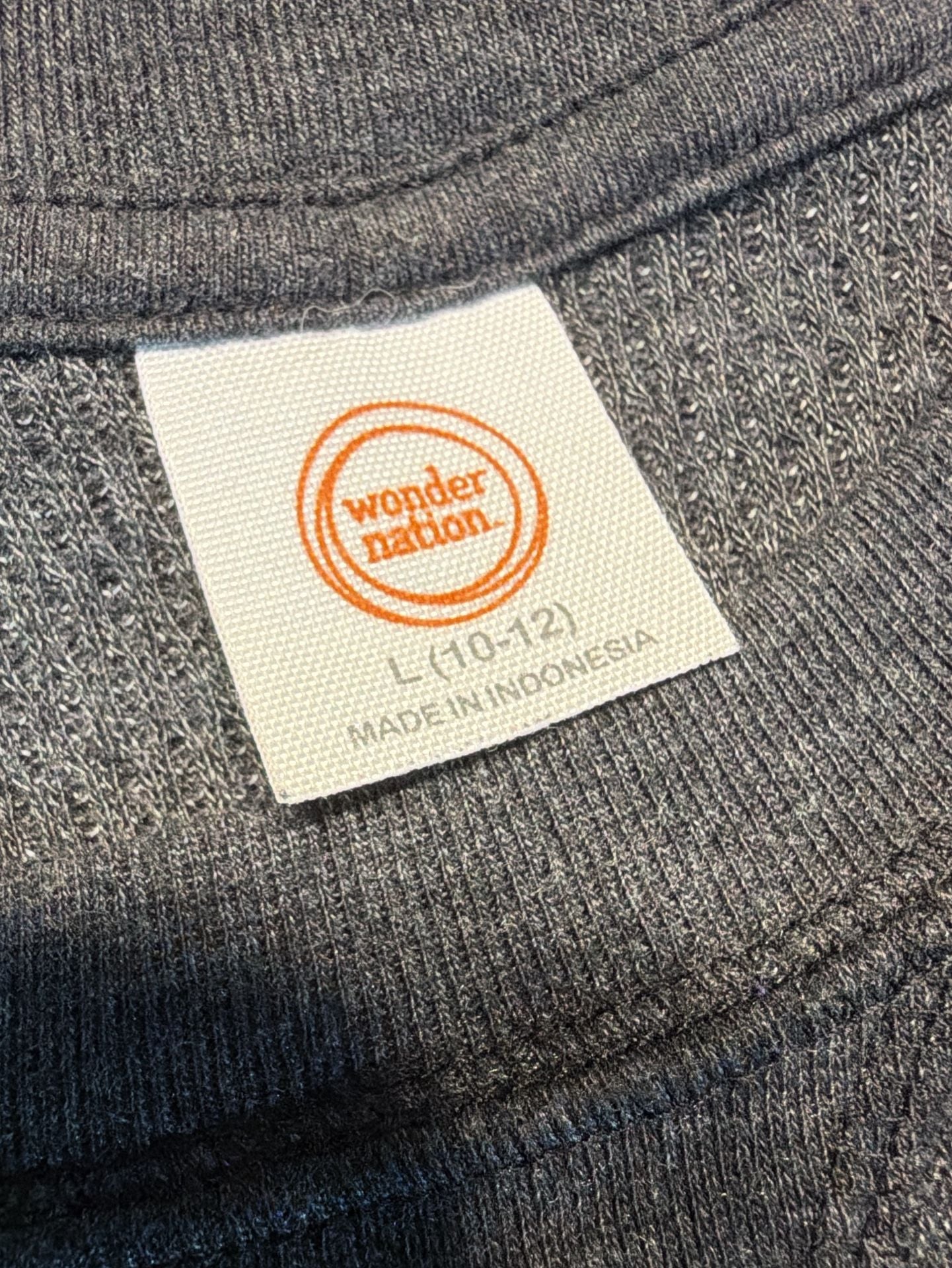 Wonder Nation Youth Long Sleeve Thermal Black Size L (10-12) 4