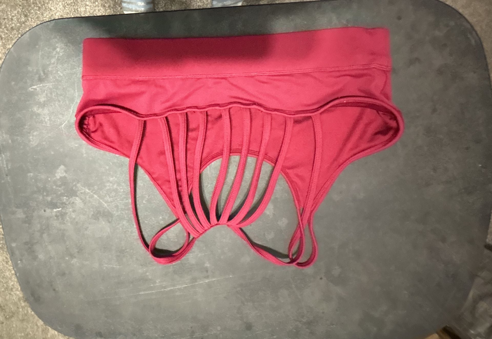 Constantly Varied Gear Sports Bra Pink Strappy Cage Back 2