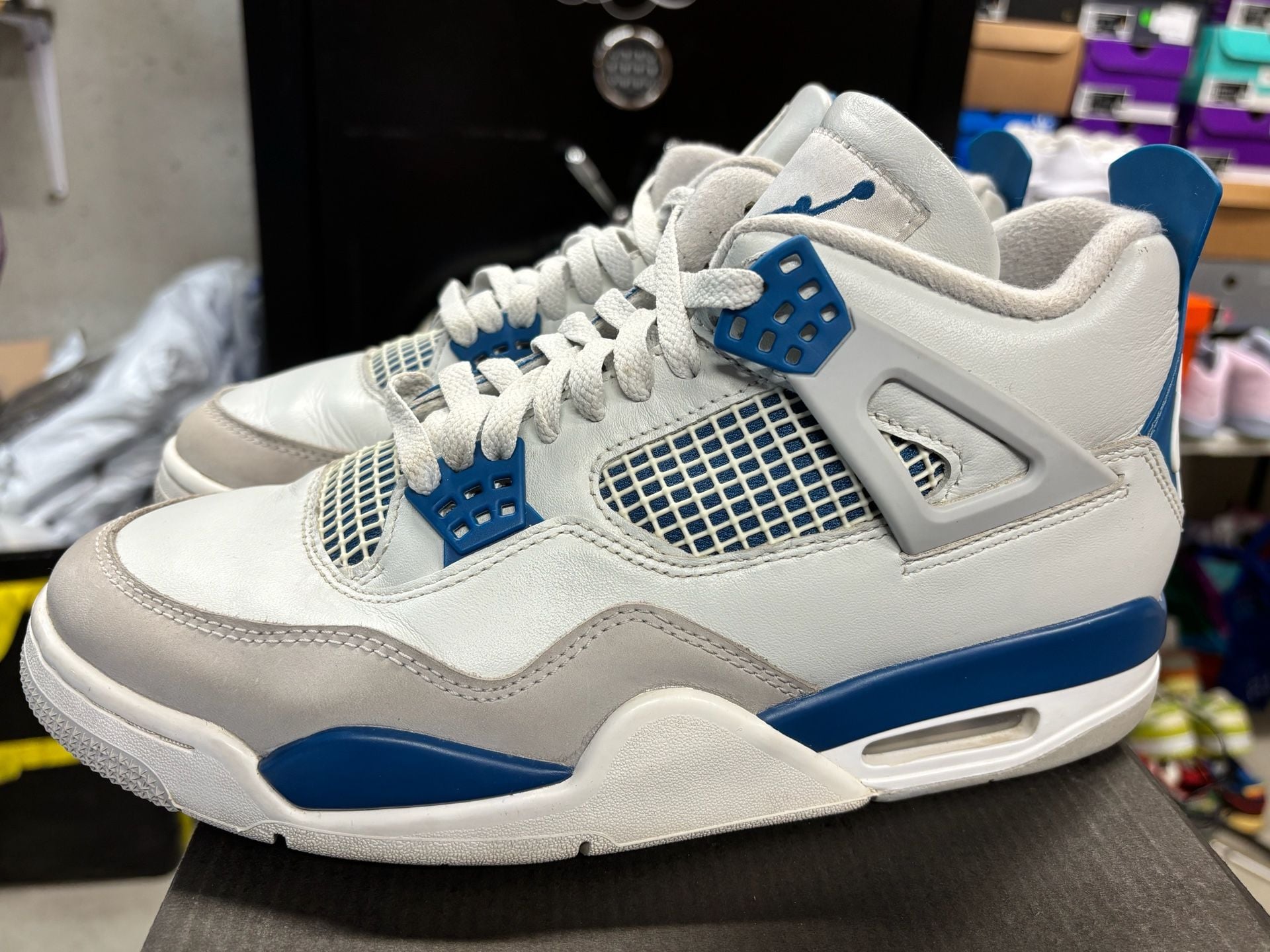 Nike Air Jordan 4 Retro Military Blue 9M replacement box 2