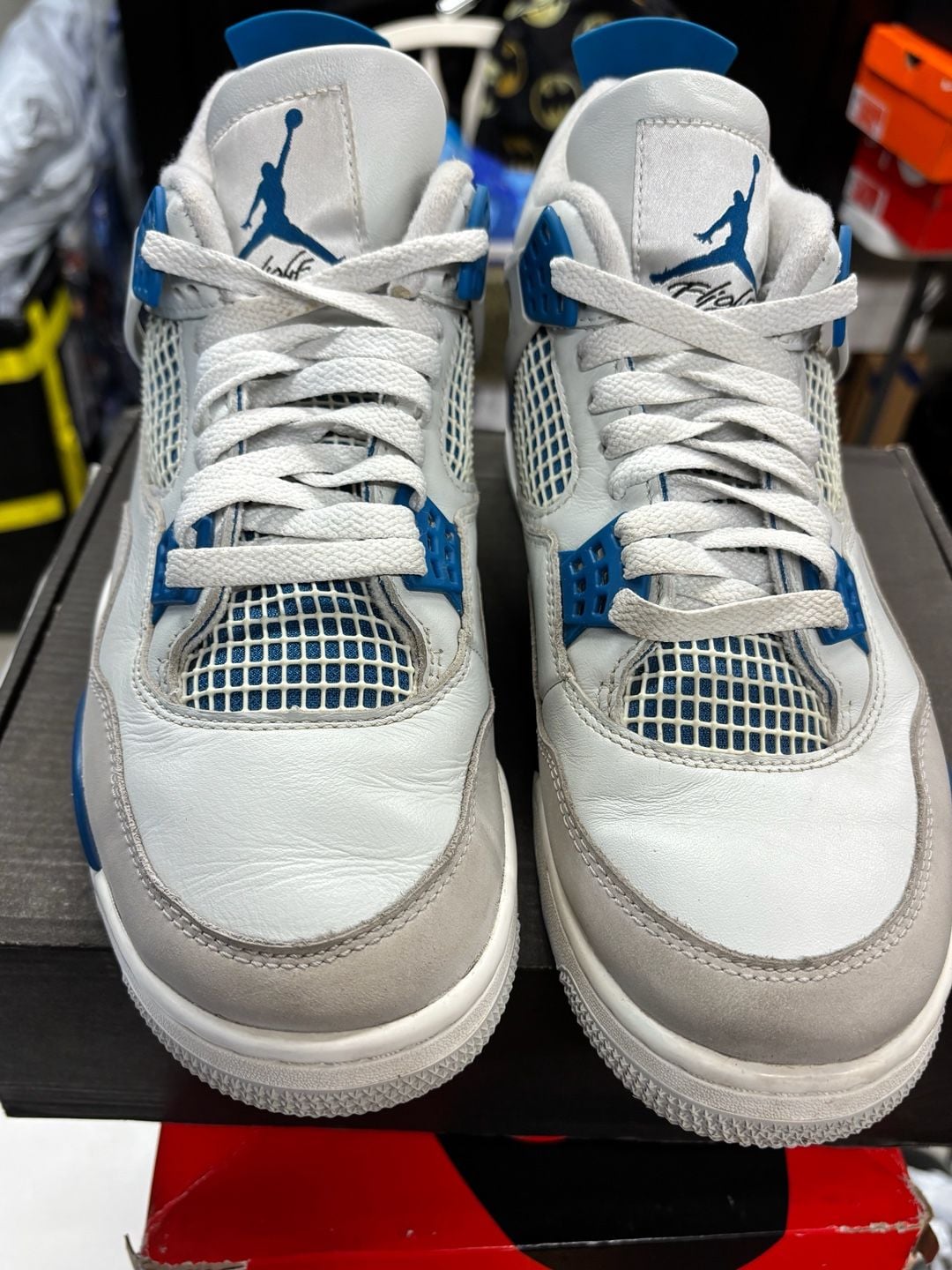 Nike Air Jordan 4 Retro Military Blue 9M replacement box 4