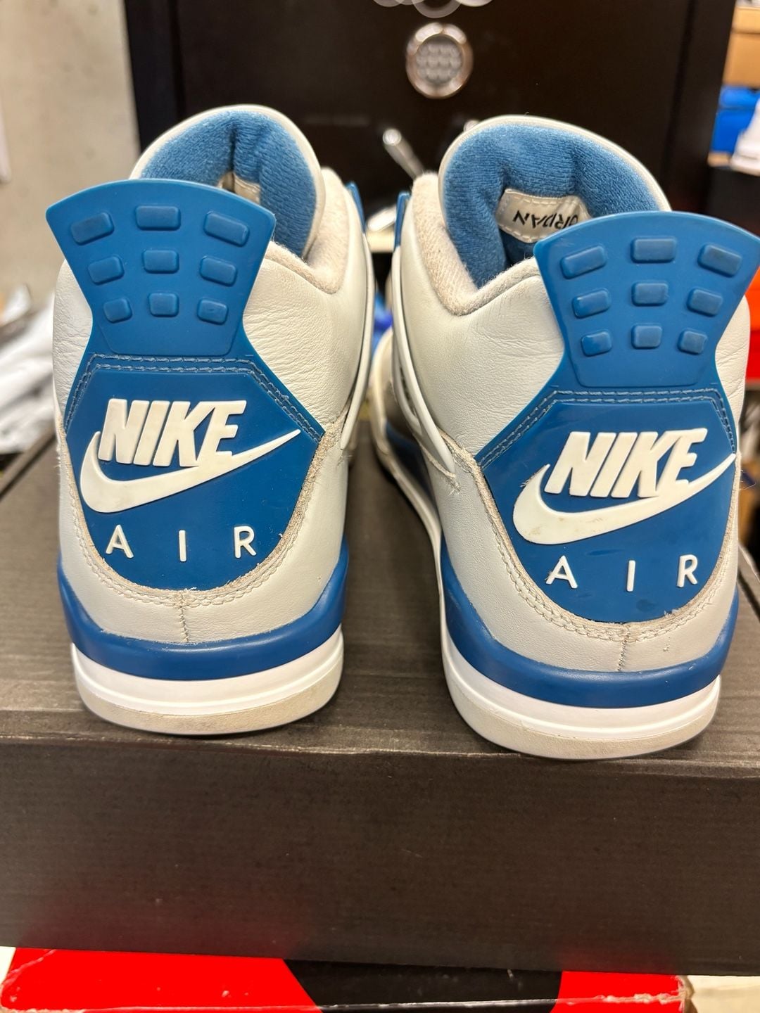 Nike Air Jordan 4 Retro Military Blue 9M replacement box 5