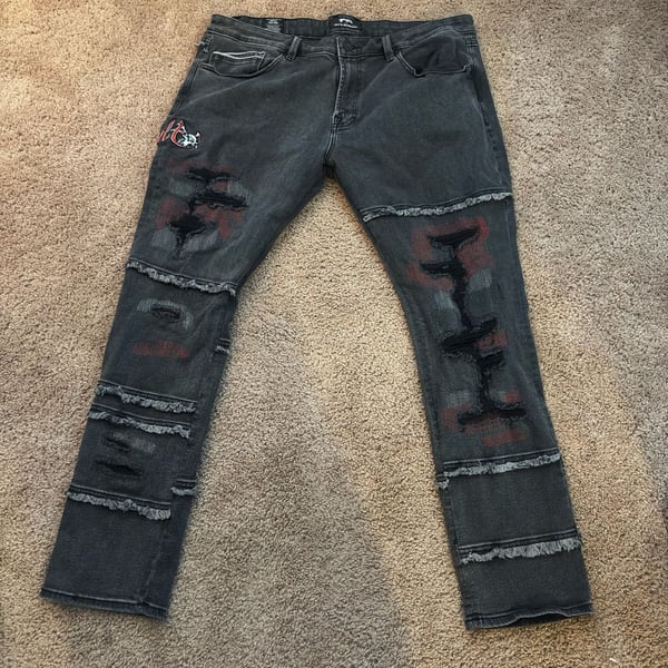 Cult Of Individuality Rocker Slim Size 40x33 Jeans Motley Crue