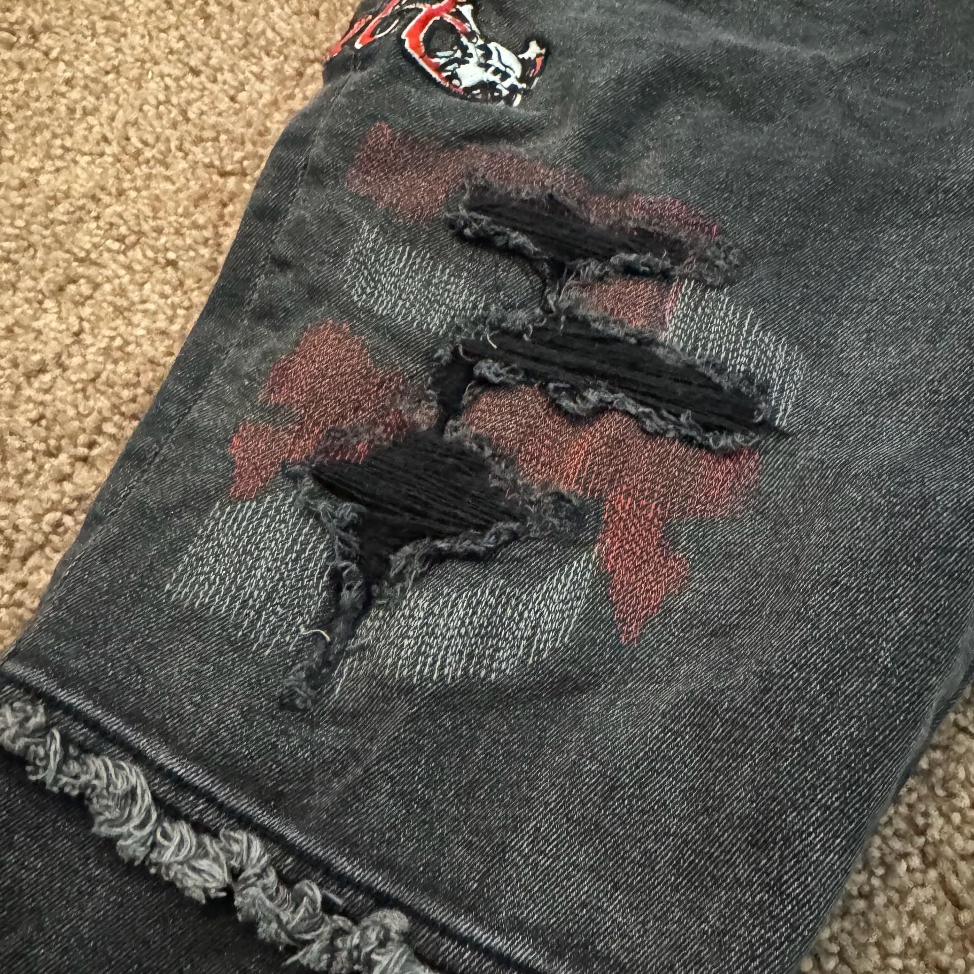 Cult Of Individuality Rocker Slim Size 40x33 Jeans Motley Crue 4