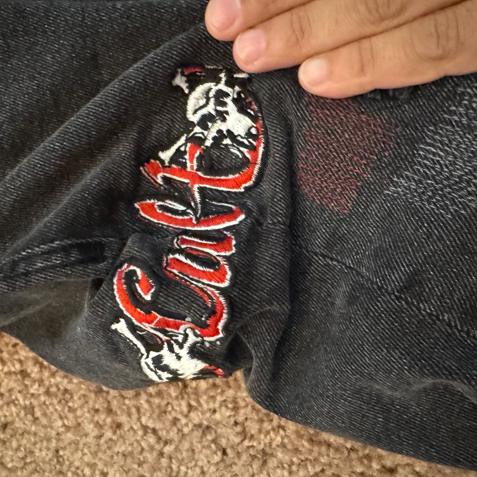 Cult Of Individuality Rocker Slim Size 40x33 Jeans Motley Crue 8