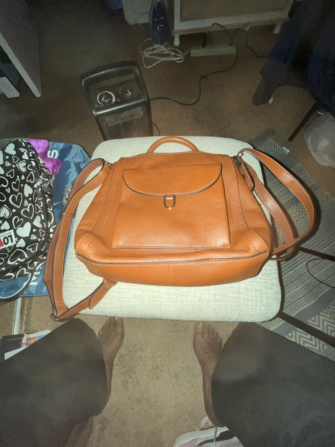 Fossil Parker Leather Backpack Brown Mini 2