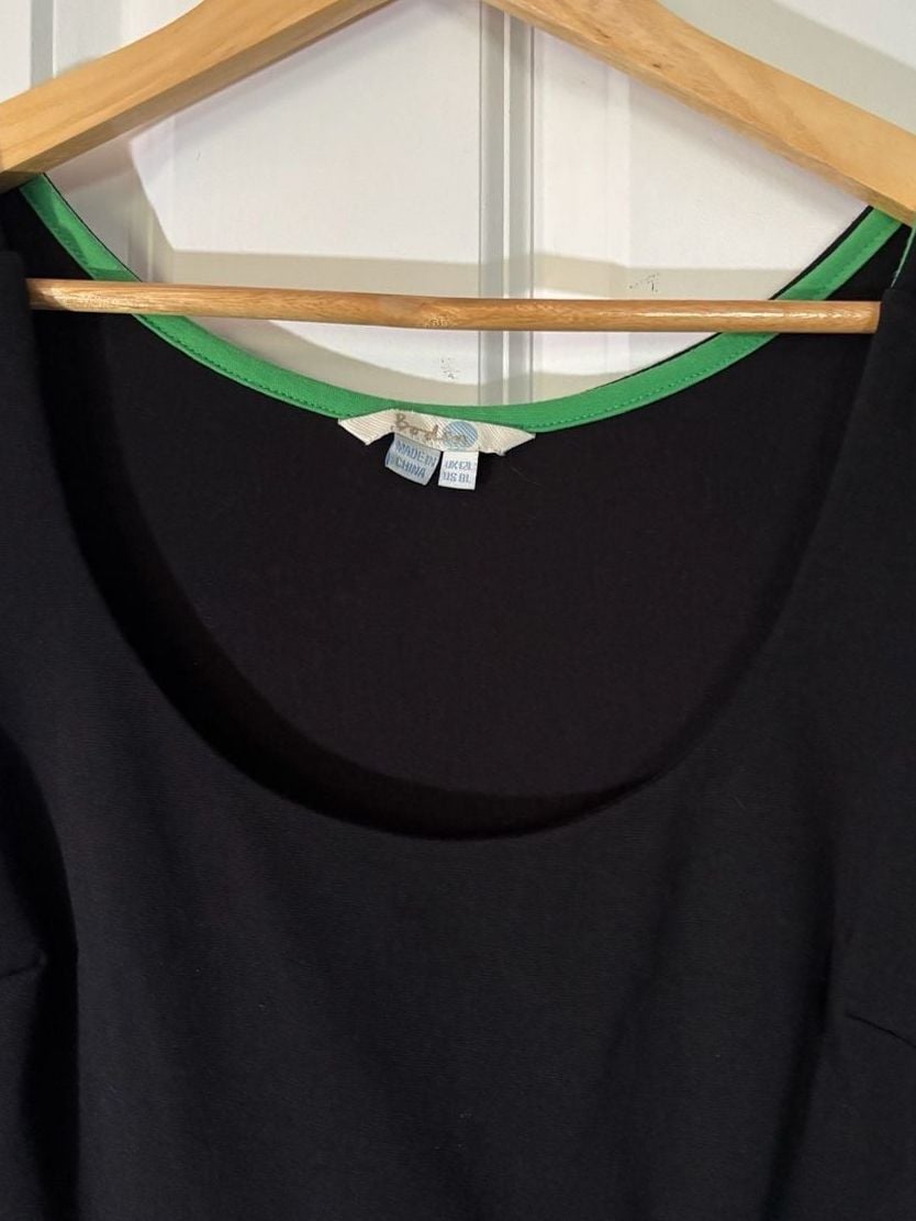 Boden Black Sleeveless Empire Waist Dress Sz US 8L 7
