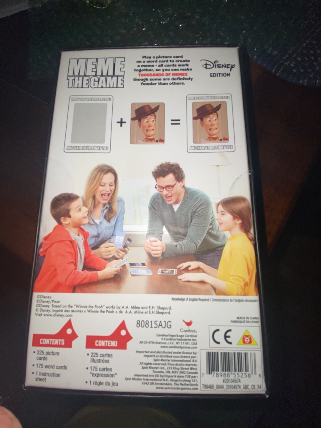 Cardinal Disney Edition Meme The Game Card Game 2