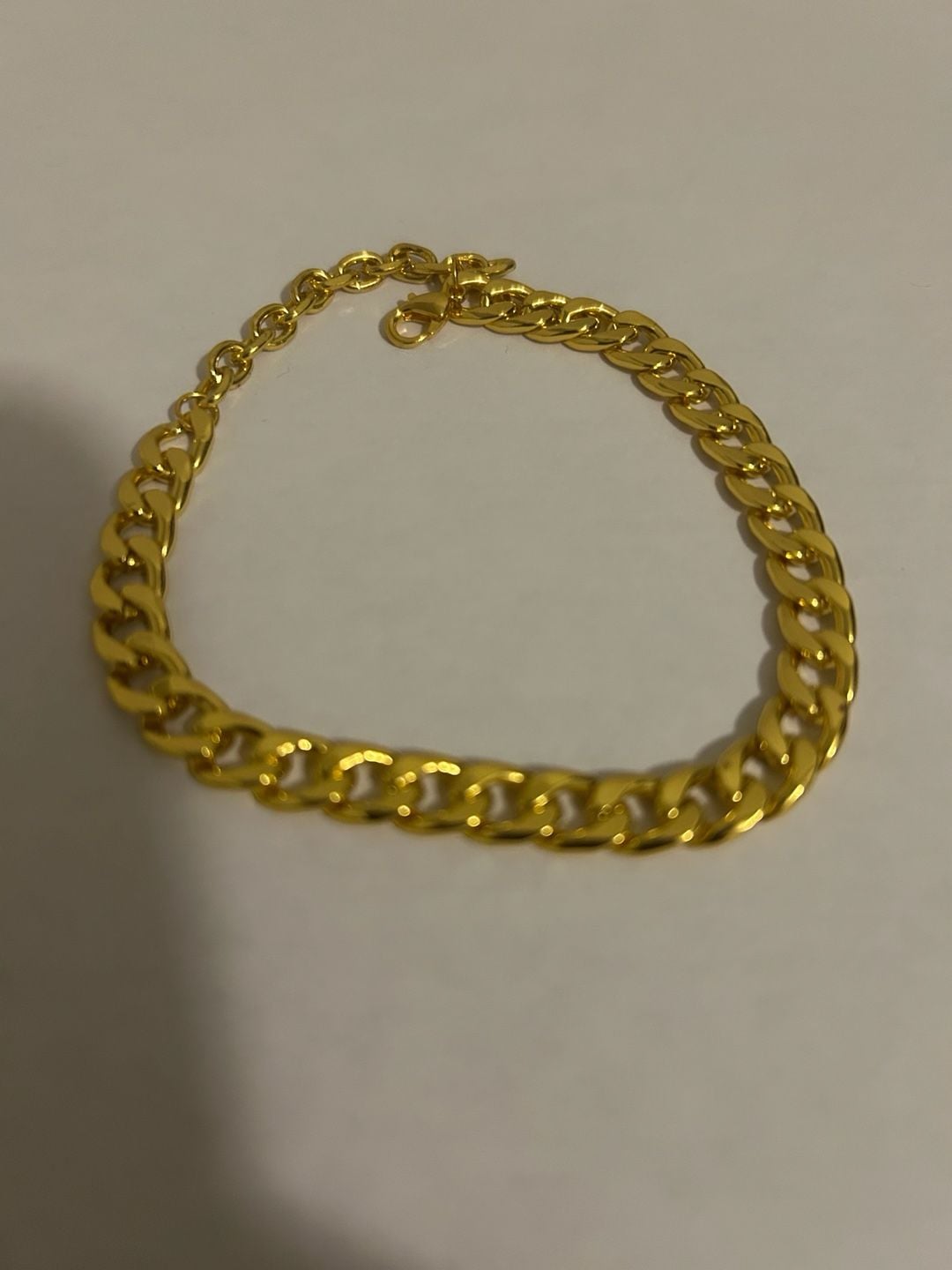 Gold-Tone Curb Link Chain Bracelet 3