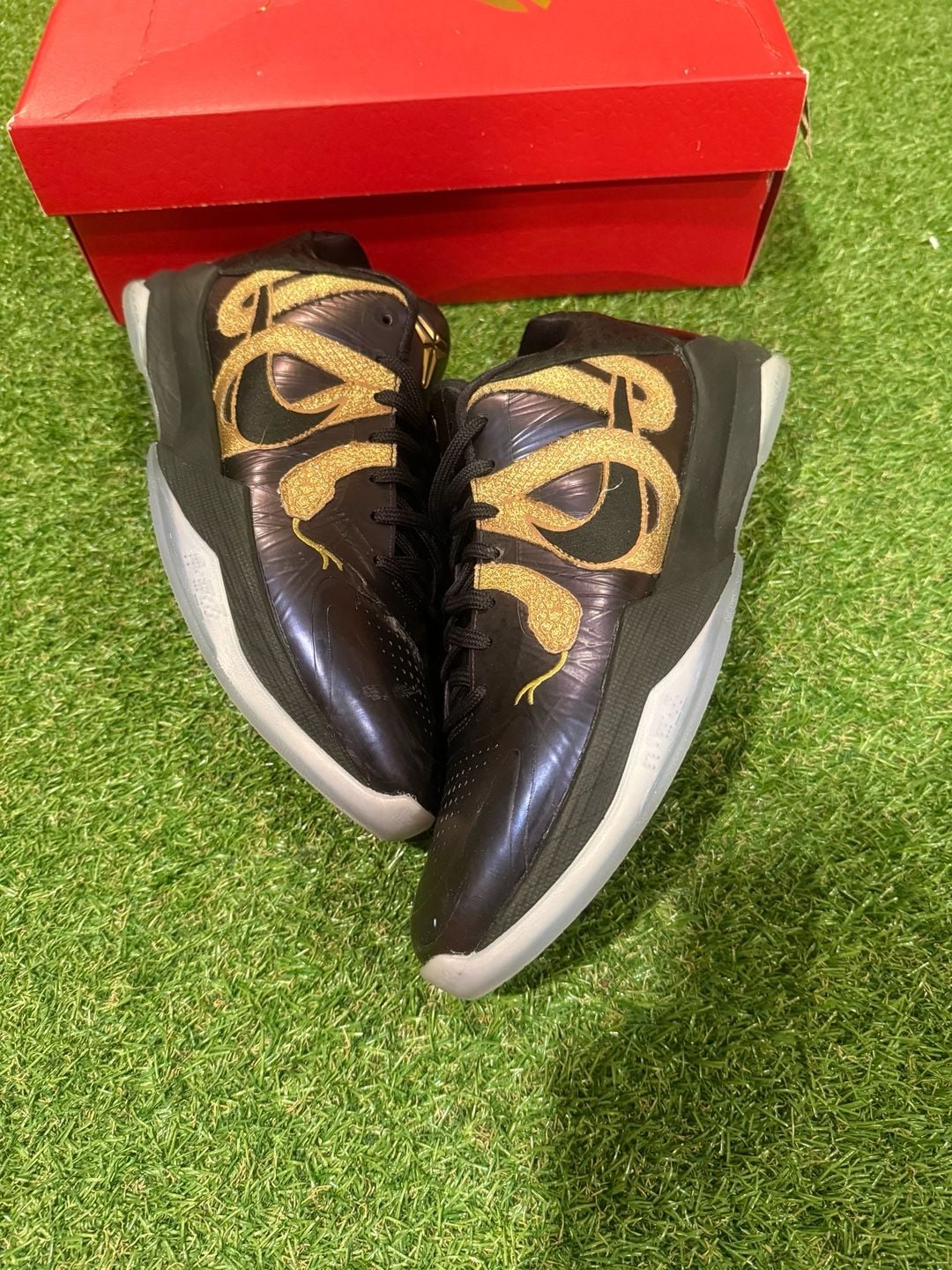 Nike Kobe 5 Protro Year Of The Mamba Eggplant Black Gold Shoes Size 8 3