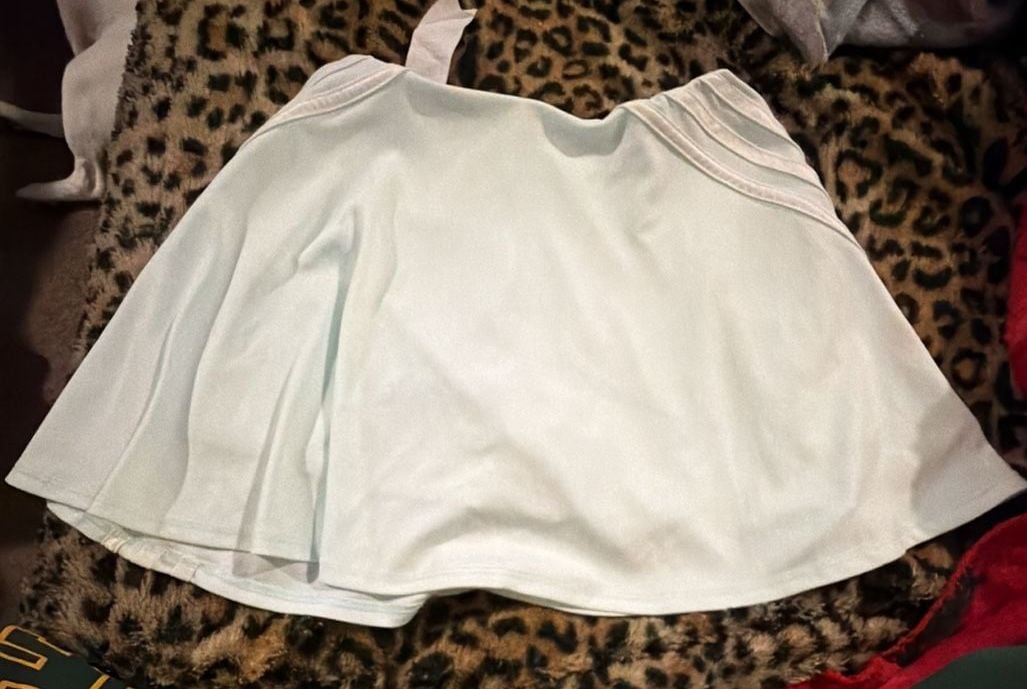 Adidas Athletic Skort Size L (14) Light Blue Tennis Skirt 2