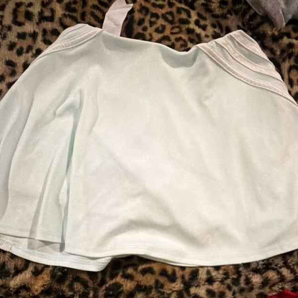 Adidas Athletic Skort Size L (14) Light Blue Tennis Skirt
