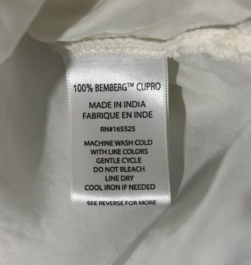 Lola River Silky Cupro Button-Up Blouse Small Like New 6