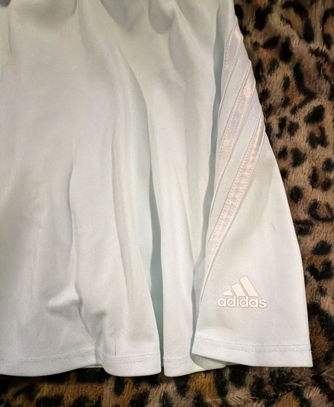 Adidas Athletic Skort Size L (14) Light Blue Tennis Skirt 8